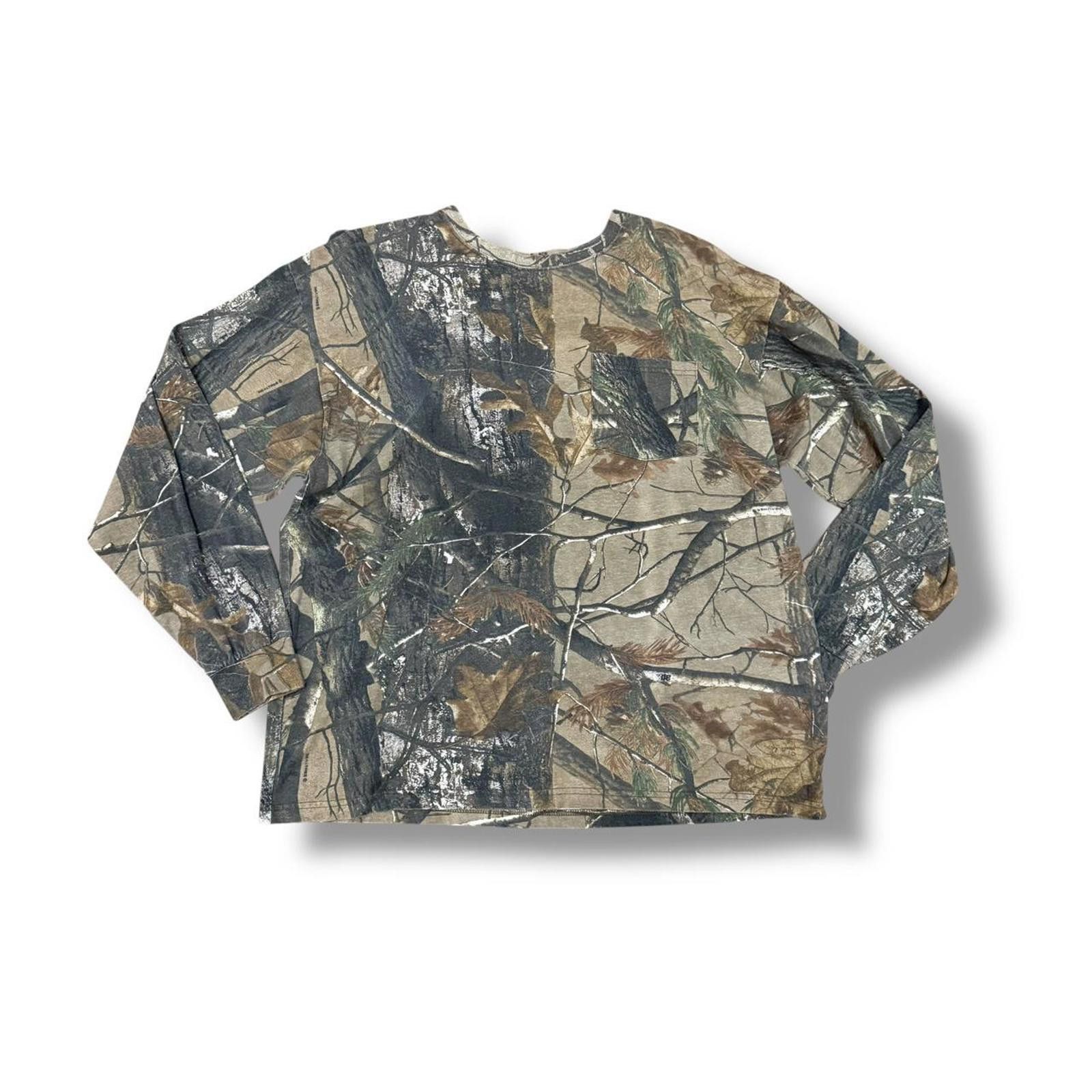 Jerzees Jerzees Camo Long Sleeve Pocket Tee Size US XL / EU 56 / 4 - 1 Thumbnail