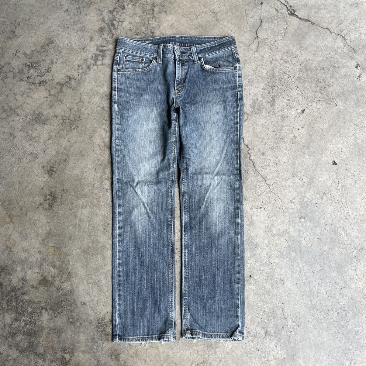 Edwin 🔥🇯🇵Vintage Edwin Stoned Washed Distress Denim Jeans Size US 31 - 1 Thumbnail