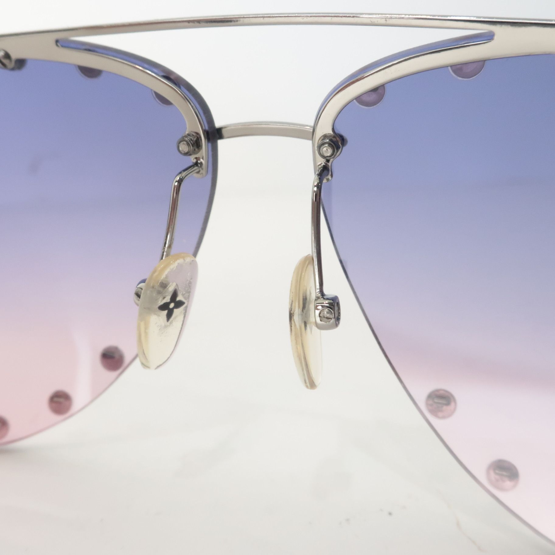 Louis Vuitton Louis Vuitton Pink Violet Party Sunglasses Size ONE SIZE - 11 Thumbnail