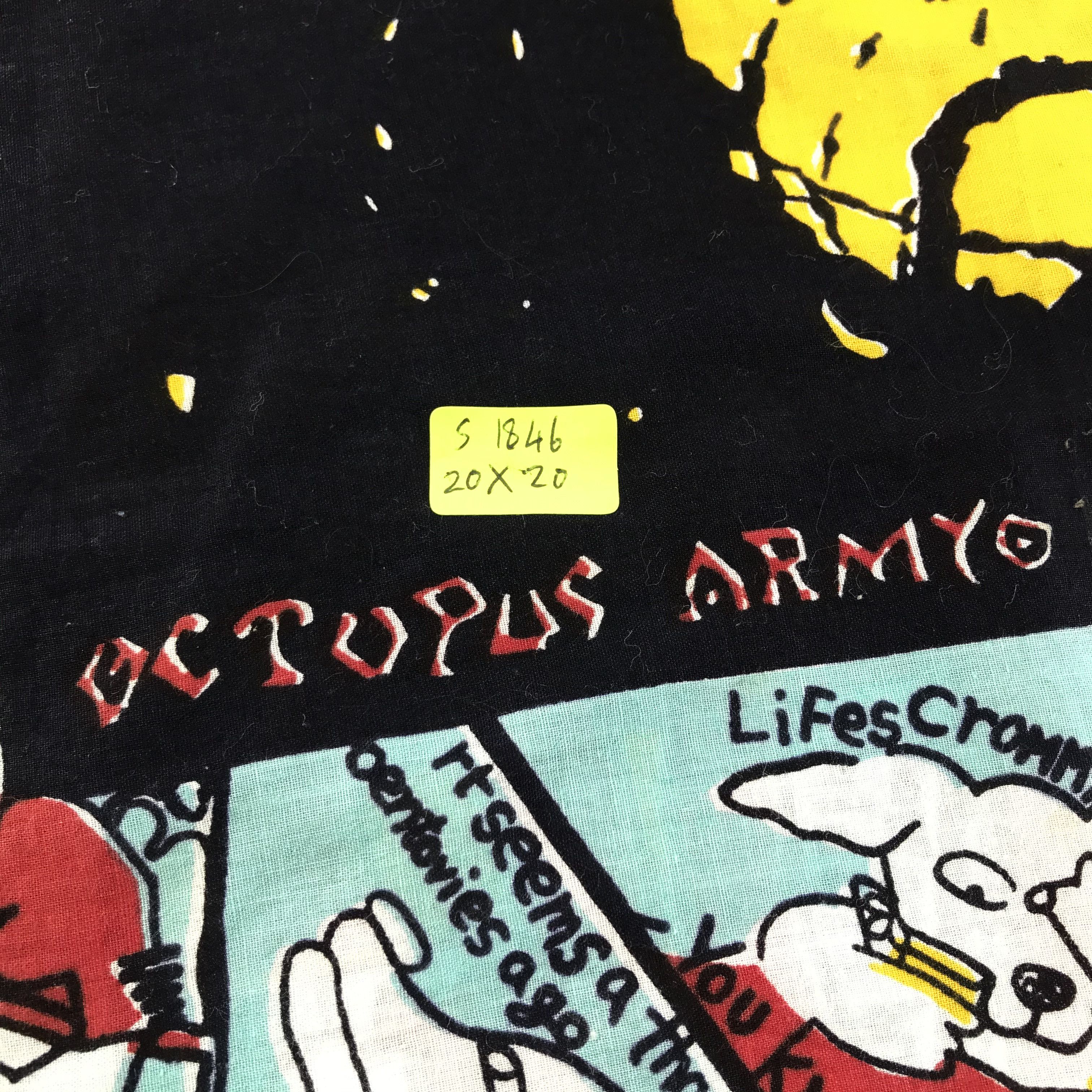 Japanese Brand × Vintage Octopus Army Bandana / Handkerchief / Neckerchief - S1846 Size ONE SIZE - 6 Thumbnail