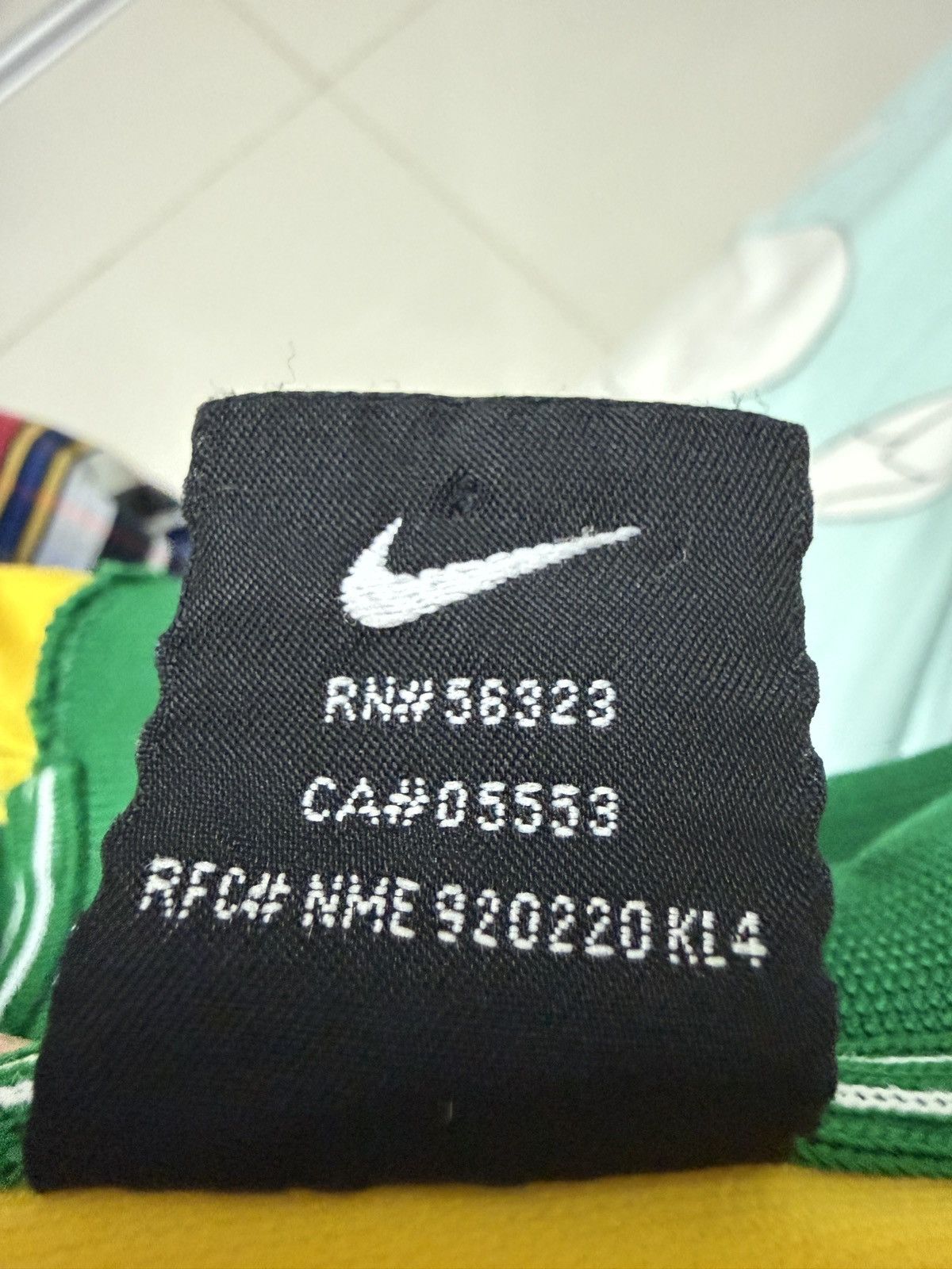 Nike Brazil Ronaldo R9 vintage guarana sponsor - Very Rare Size US L / EU 52-54 / 3 - 4 Thumbnail