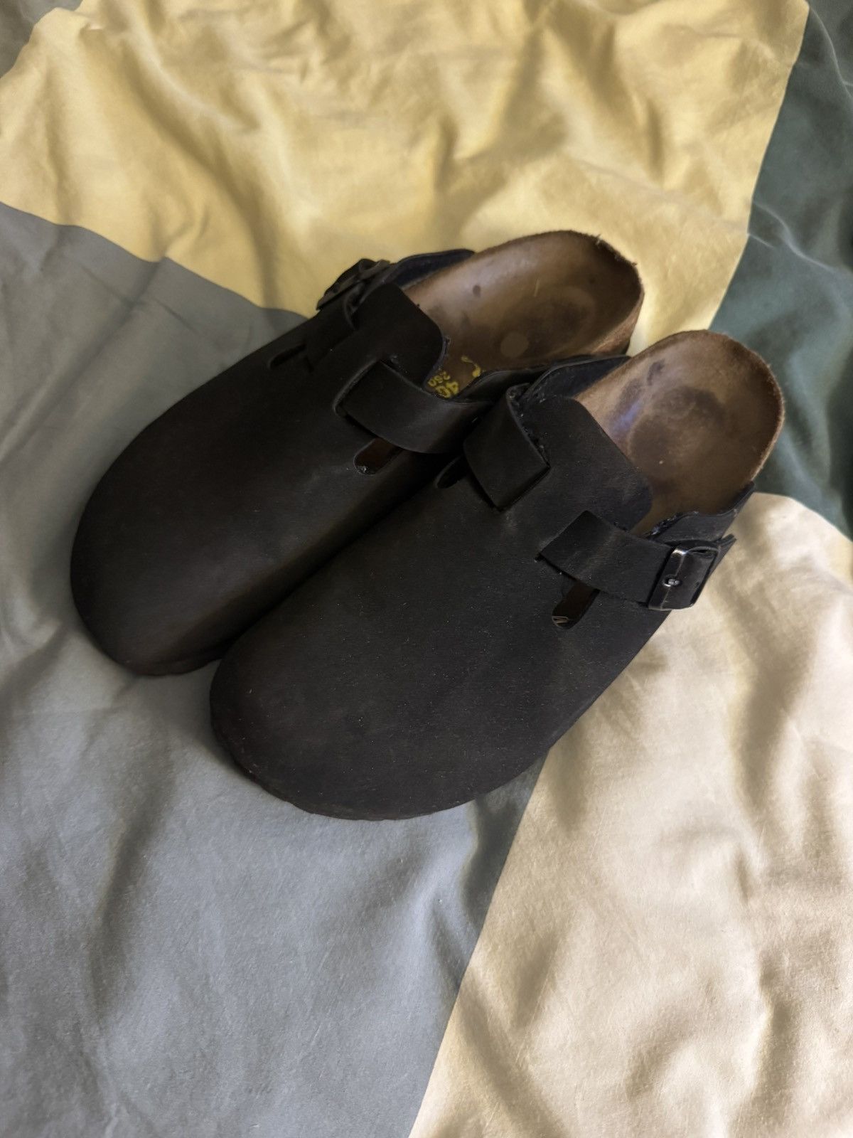 Birkenstock Birkenstock Boston Black Suede Size US 7 / EU 40 - 1 Thumbnail