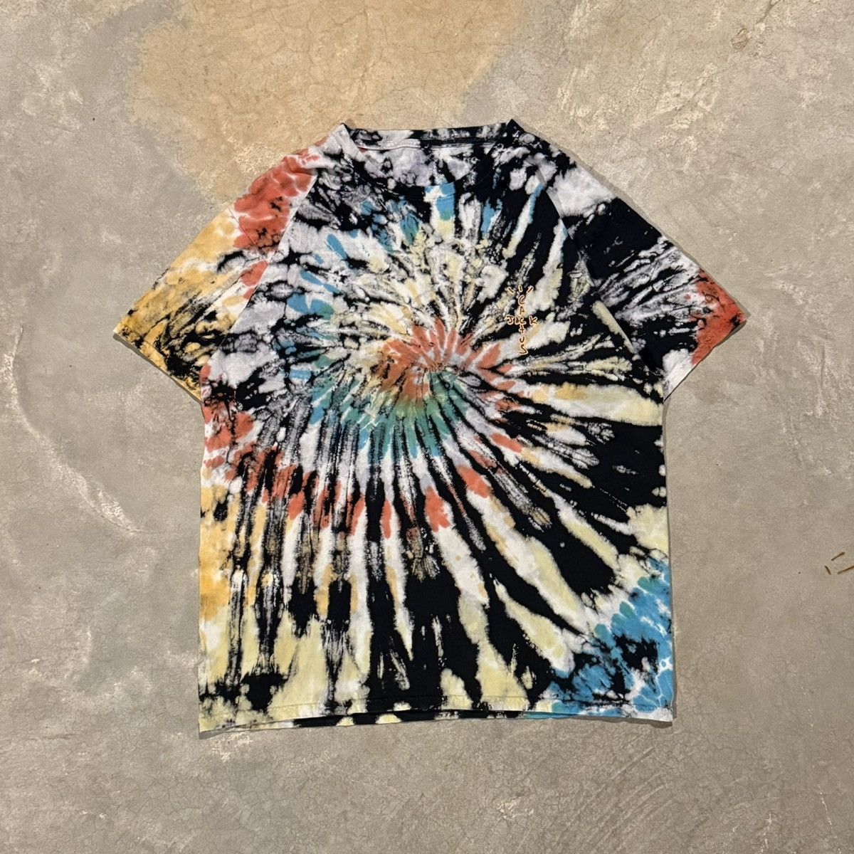 Travis Scott Travis Scott Highest In The Room Tie Dye Rap Tee Size US L / EU 52-54 / 3 - 4 Thumbnail