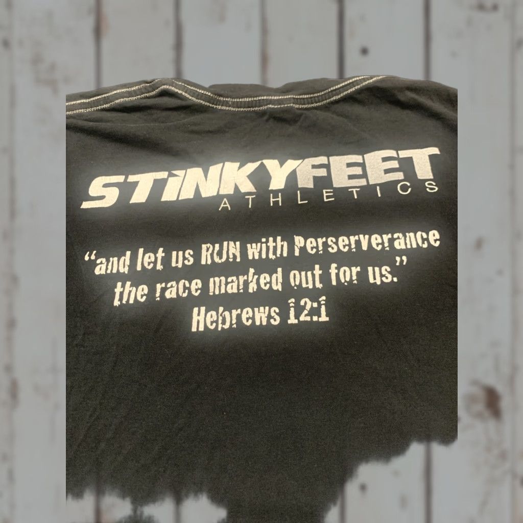 Vintage VINTAGE Alternative Athletics T-Shirt Men's Large Black Hebrews 12:1 Christian Casual Size US L / EU 52-54 / 3 - 1 Thumbnail