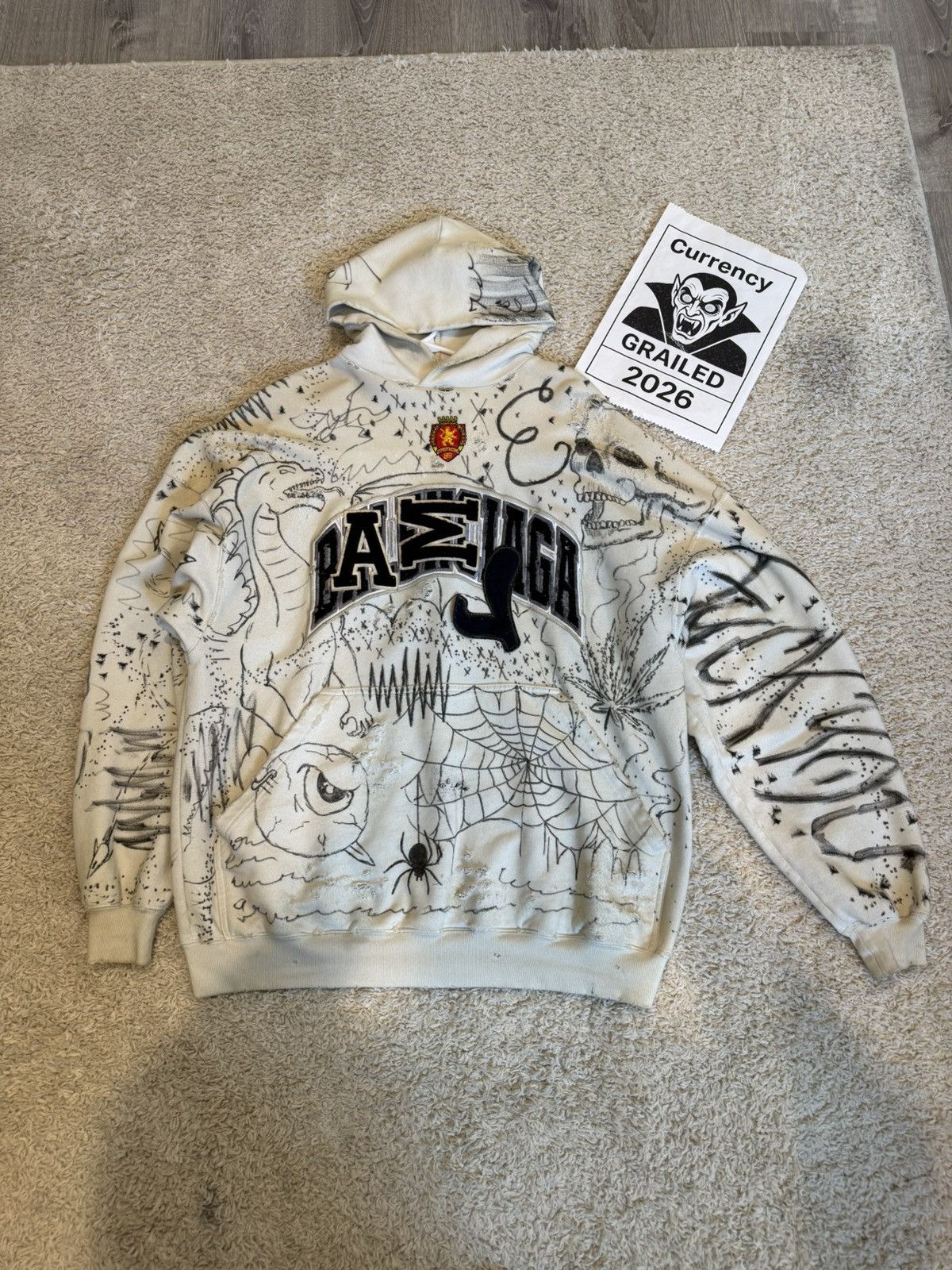 Balenciaga Balenciaga X HOWCOLE ends.rp CUSTOM 1OF1 Skater Hoodie Size US S / EU 44-46 / 1 - 6 Thumbnail