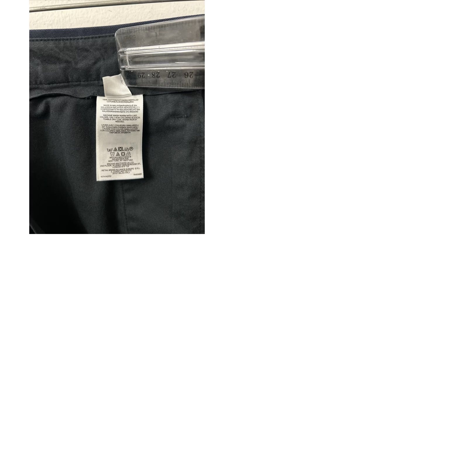 Brooks Brothers Brooks Brothers 346 Advantage Chino Elliot Pants Mens 40x30 Navy Pleated Cuffed Size US 40 / EU 56 - 9 Thumbnail