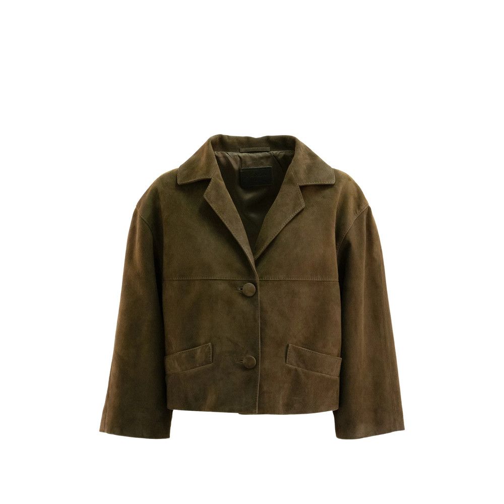 Prada Prada GREEN Jackets - Leather Jackets Size S / US 4 / IT 40 - 1 Thumbnail
