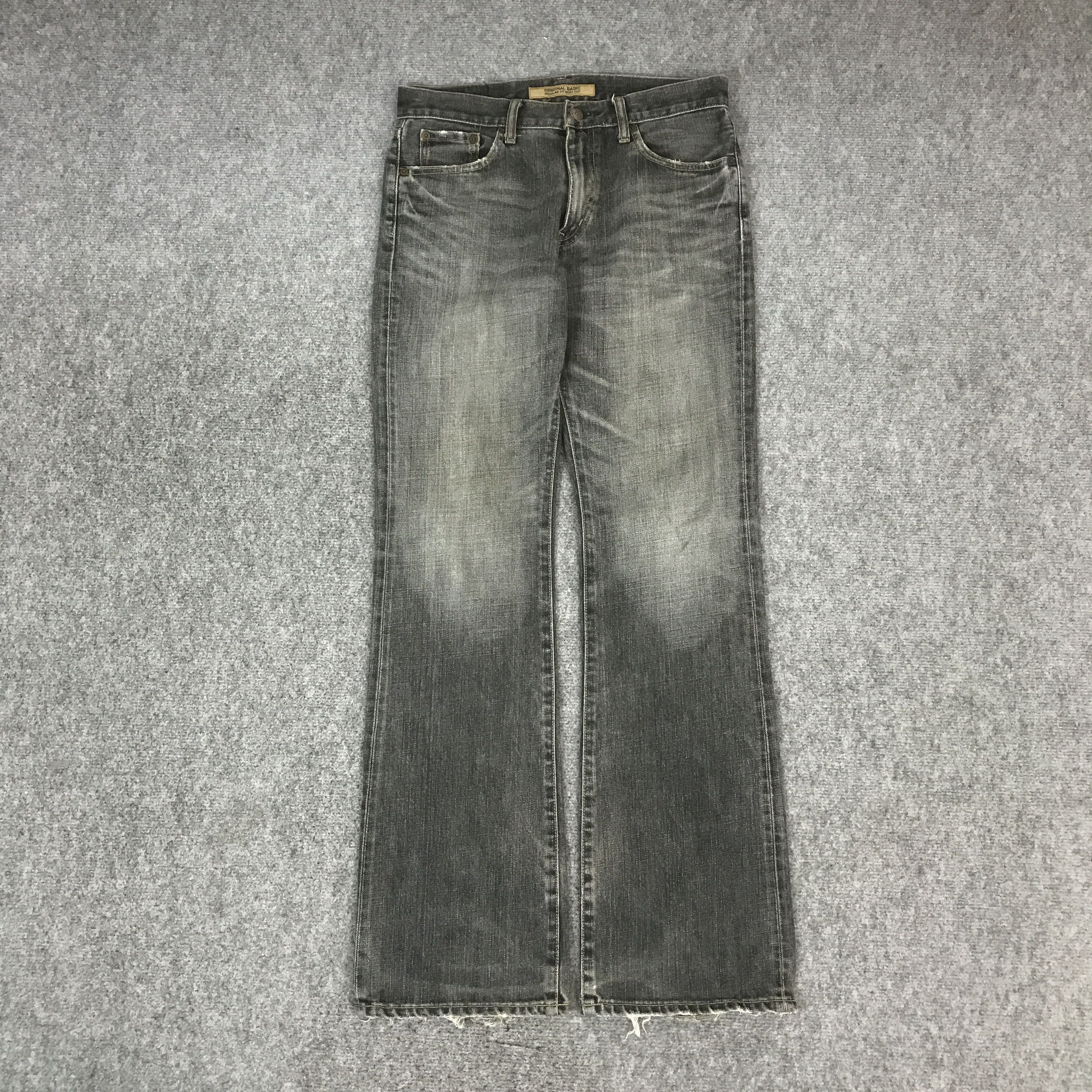 Japanese Brand FLARE JAPANESE UNIQLO BOOTCUT DENIM PANTS K54B11 Size US 30 / EU 46 - 1 Thumbnail
