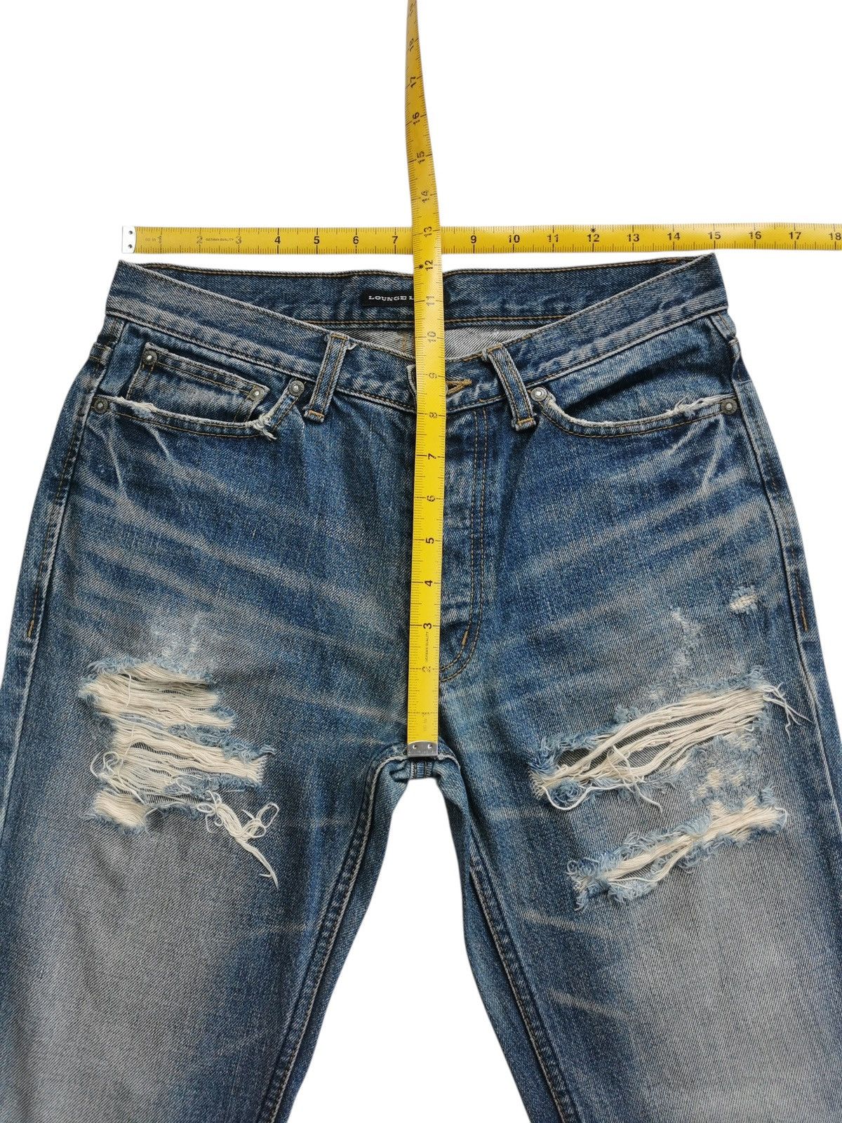 Lounge Lizard Avantgarde Lounge Lizard Clawmark Distressed Jeans LGB🟦A869🟦 Size US 30 / EU 46 - 10 Thumbnail