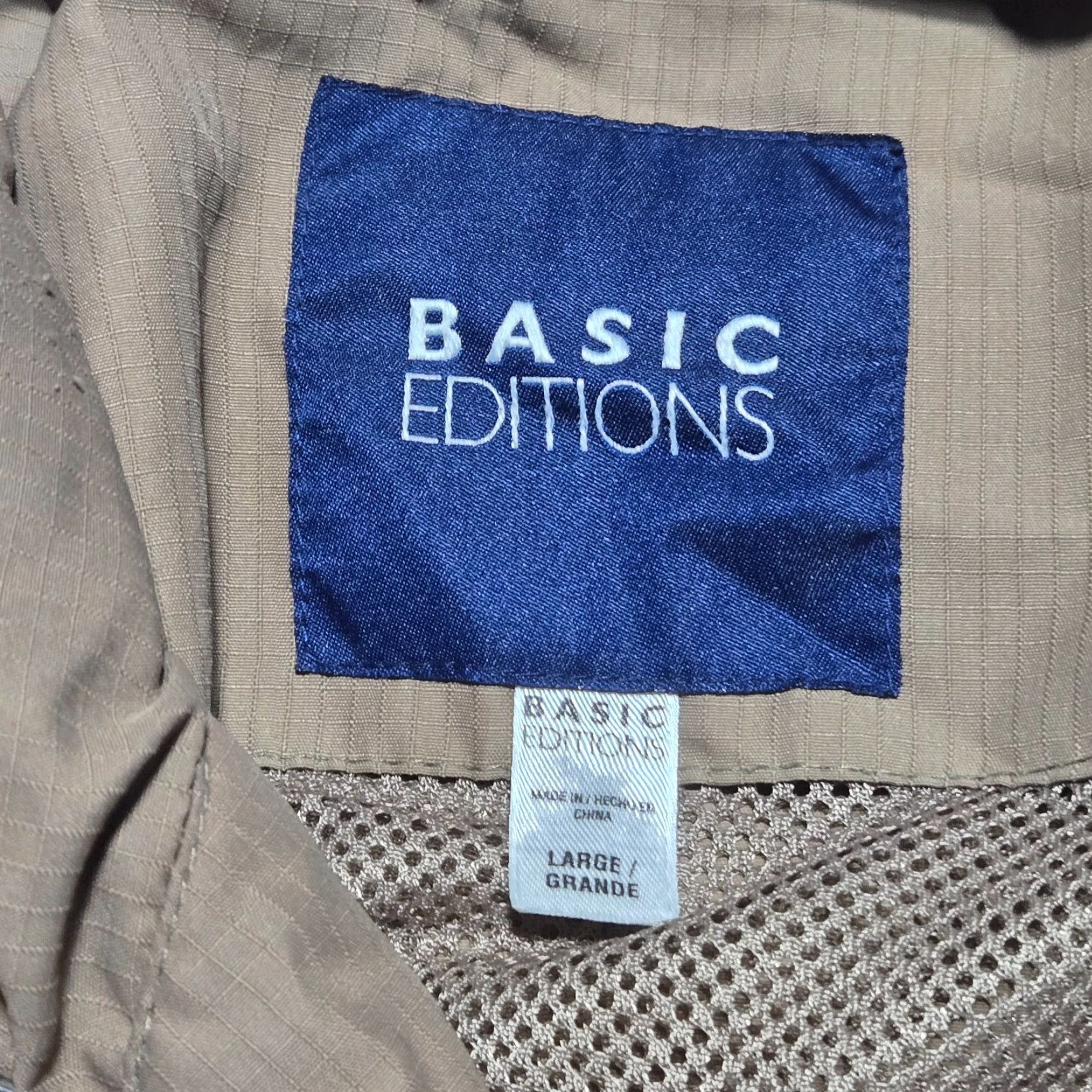 Basic Editions Basic Editions Bomber Jacket Coat Solid Brown Adult Men's Size L Large Size US L / EU 52-54 / 3 - 3 Thumbnail