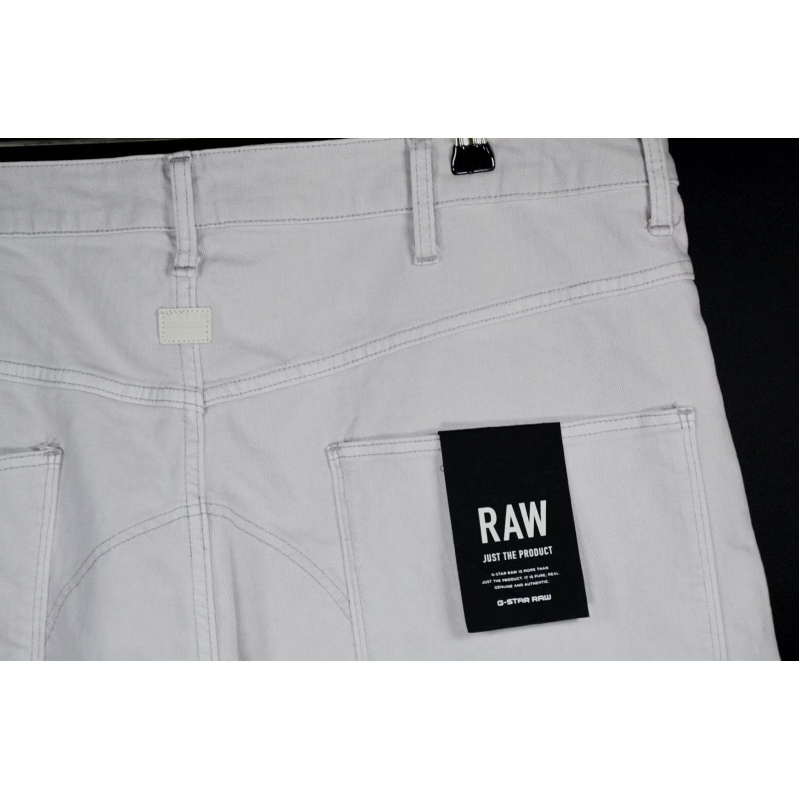 G-Star G-Star RAW 5621 3D TAPERED 1/2 INZA STRETCH DENIM SHORTS Gray 40 Mens Jeans Classic Casual Short Denim Waist 53 cm Inseam 29 cm Size US 40 / EU 56 - 6 Thumbnail