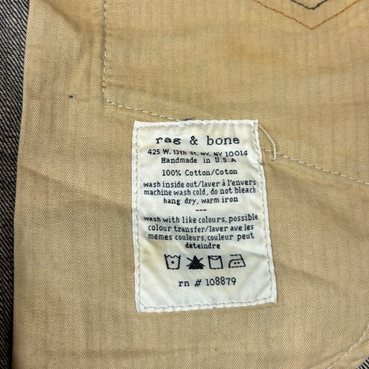 Rag & Bone Rag & Bone Indigo Selvedge Denim Jeans Men's 31x34 Size US 31 - 12 Thumbnail