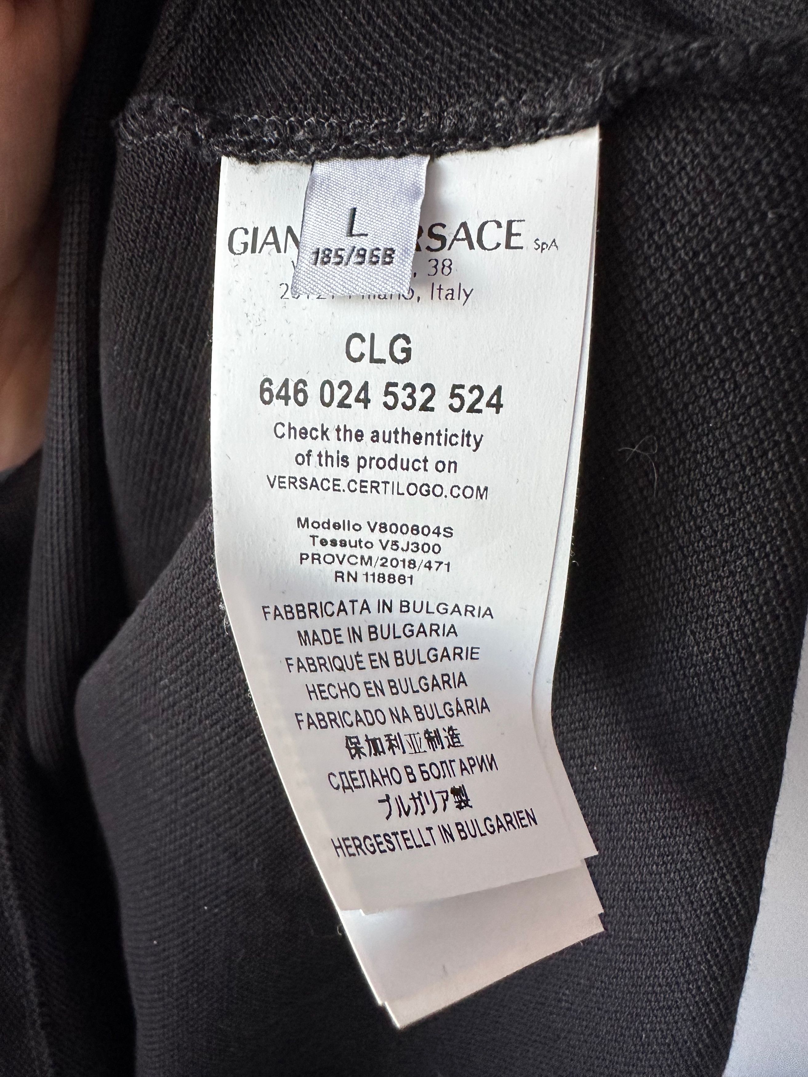 Versace Versace Collection Medusa Black Polo Shirt Short Sleeve Size US M / EU 48-50 / 2 - 7 Thumbnail