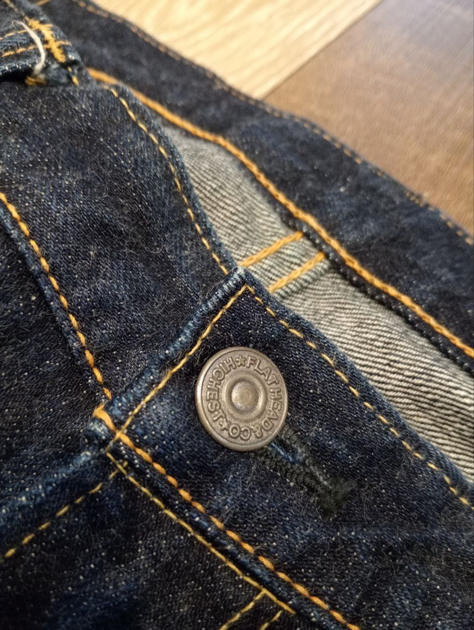 The Flat Head THE FLAT HEAD JAPAN BLUE DENIM FLARED PANTS Size US 36 / EU 52 - 6 Thumbnail