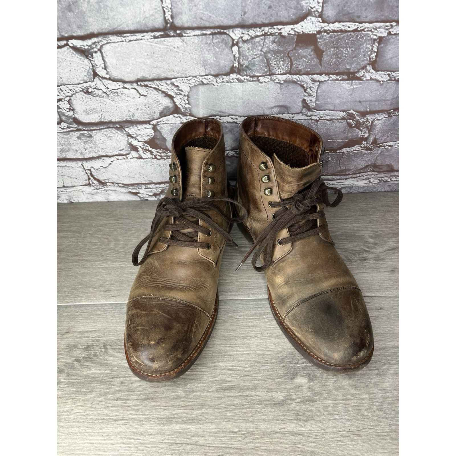 Warfield & Grand Warfield And Grand Mesa Brown Leather Lace Up Chukka Boots M Size US 8.5 / EU 41-42 - 15 Thumbnail