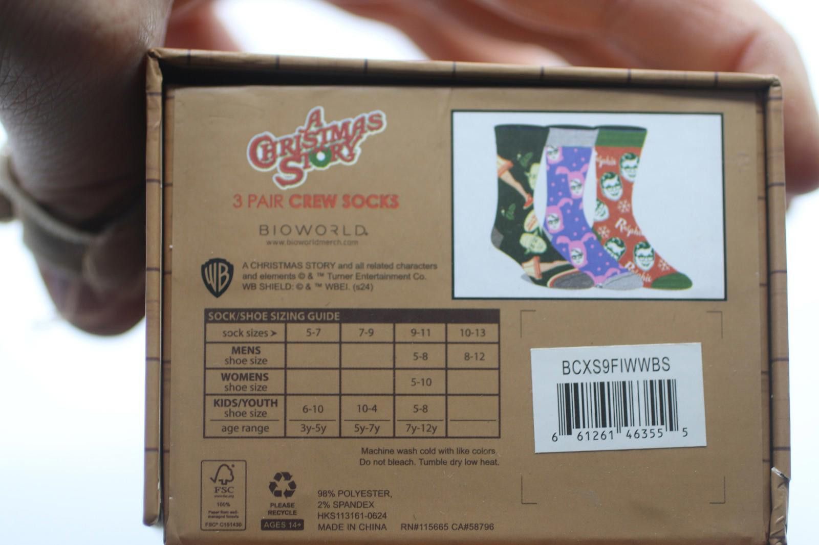 Other A Christmas Story 3 Pair Crew Box Set, 10-13 Brand new Size ONE SIZE - 8 Thumbnail