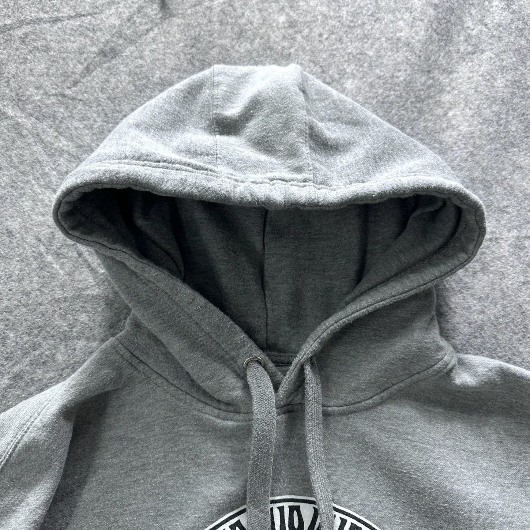 Vintage All Seeing Eye Hoodie Mens Medium Gray Binary Skate 1910 Pullover Sweatshirt Size US M / EU 48-50 / 2 - 4 Thumbnail