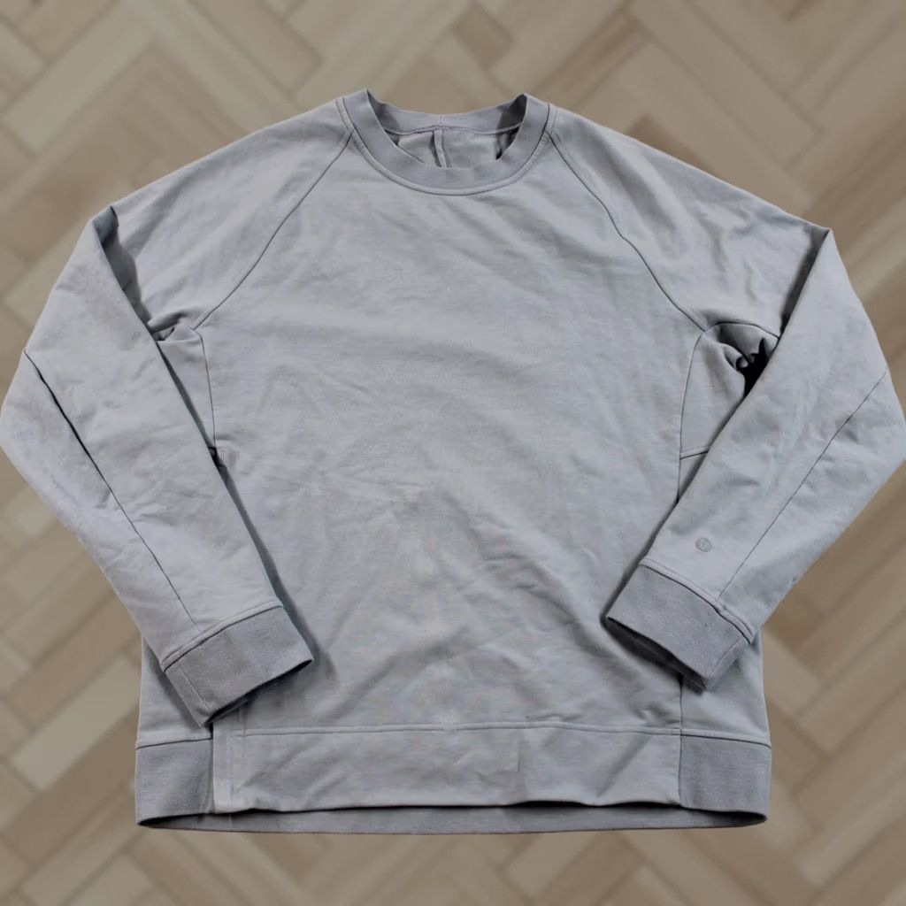 Lululemon Lululemon Sweatshirt Womens Large Gray Pullover Crewneck Side Zip Raglan Sleeve Size L / US 10 / IT 46 - 1 Thumbnail
