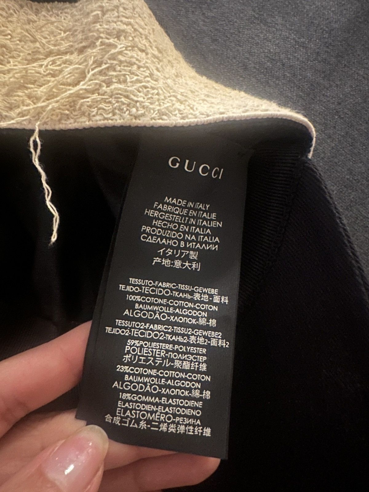 Gucci Gucci Logo Terry Headband Baseball Cap Size ONE SIZE - 6 Thumbnail