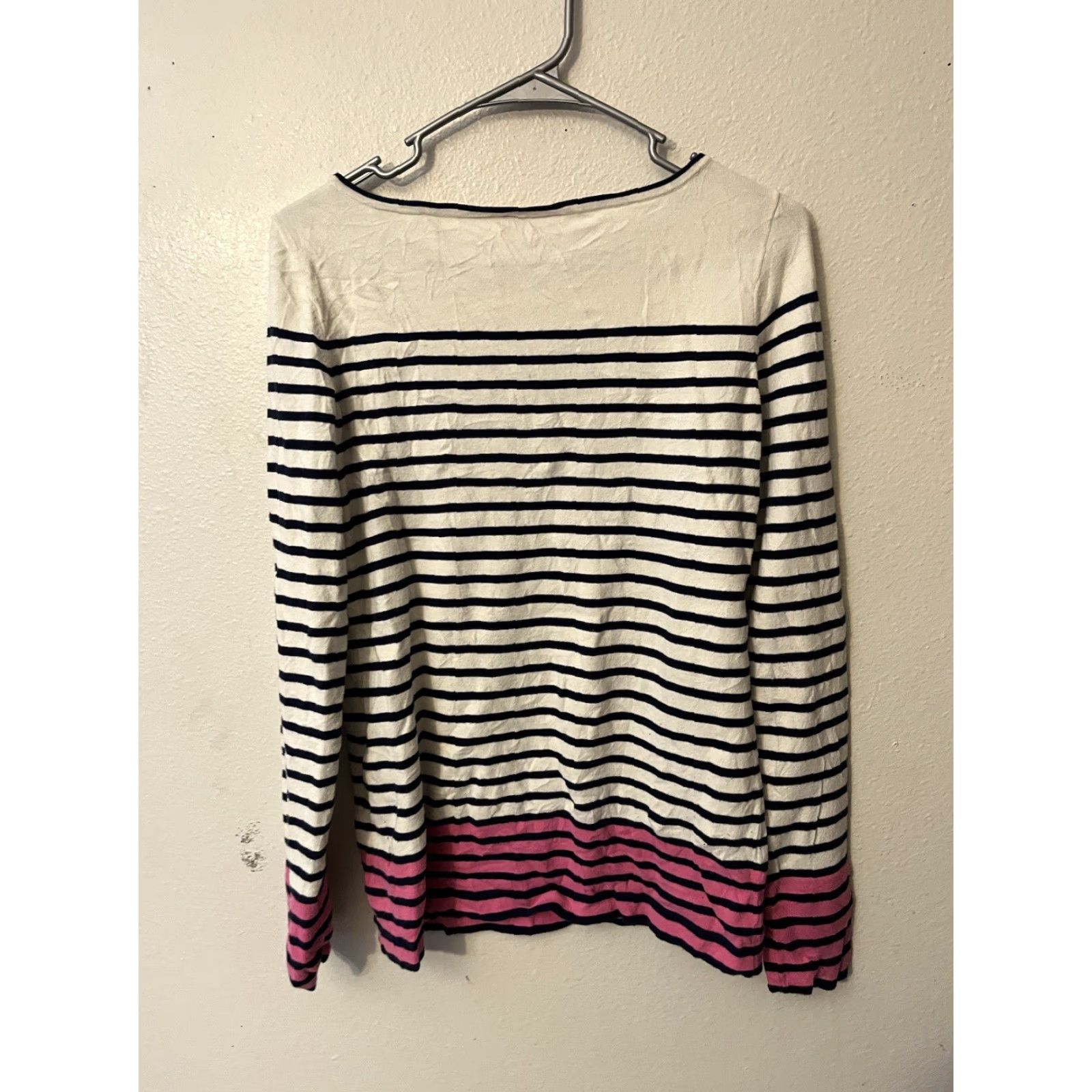 Lilly Pulitzer Lilly Pulitzer Maria Boatneck Striped Sweater Women Size L White Size L / US 10 / IT 46 - 2 Thumbnail