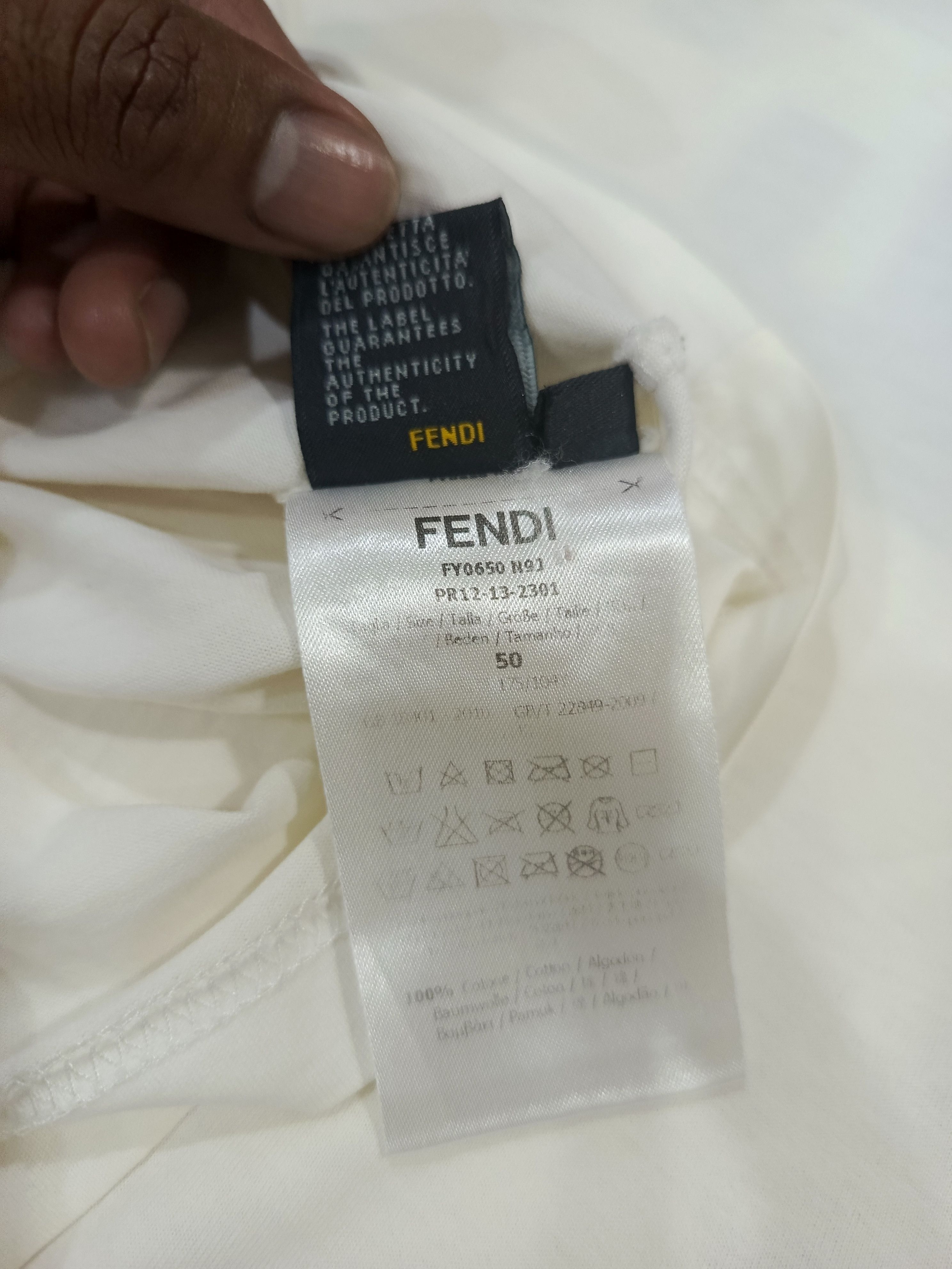 Fendi Fendi tee Size US L / EU 52-54 / 3 - 7 Thumbnail