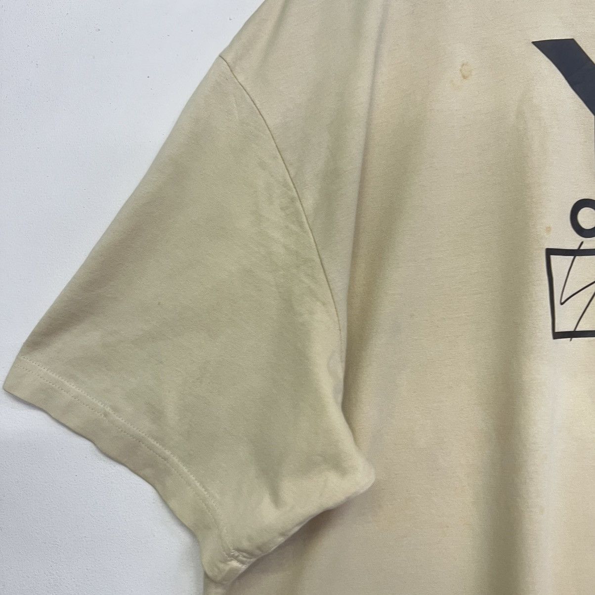 Y-3 Y-3 Adidas YOHJI YAMAMOTO Spellout Oversize Disstress Tee Size US XXL / EU 58 / 5 - 5 Thumbnail