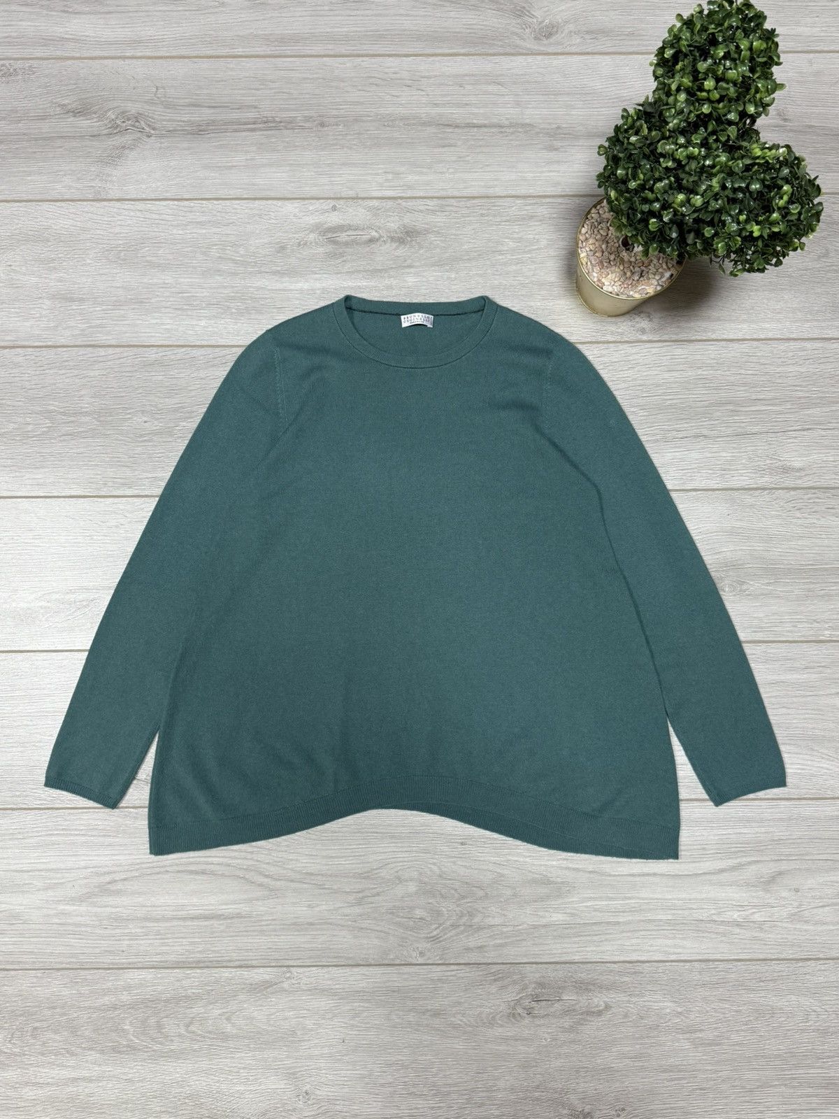 Brunello Cucinelli Brunello Cucinelli vintage cashmere sweater dress wide wool Size XL / US 12-14 / IT 48-50 - 1 Thumbnail