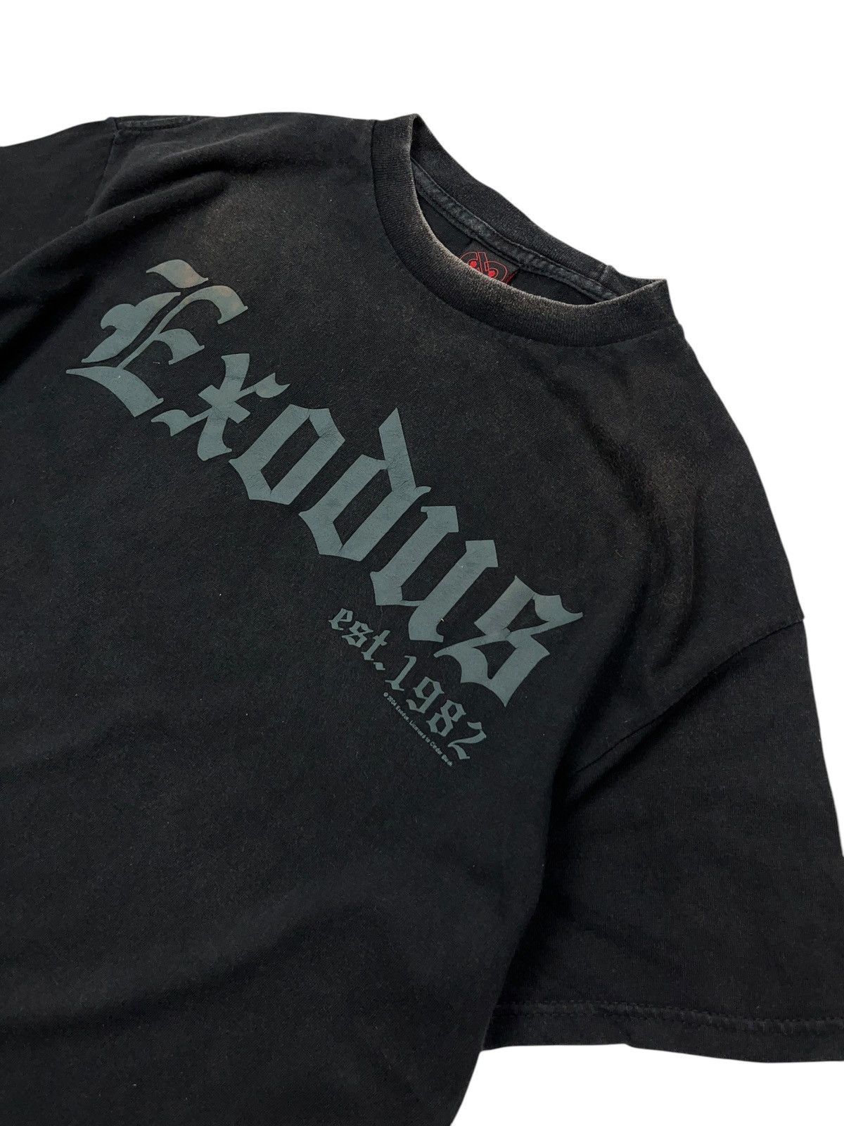 Band Tees × Vintage Vintage 00s Exodus Satan Death Blood Fuck Faded T-shirt Size US M / EU 48-50 / 2 - 4 Thumbnail