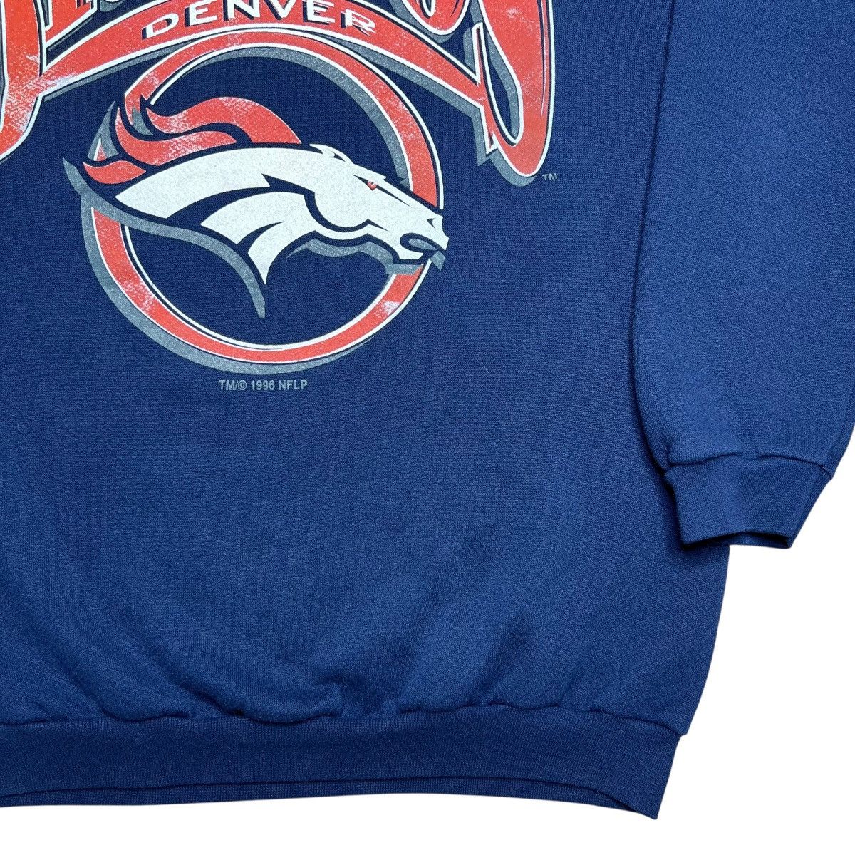 Logo 7 Vintage 1996 NFL Denver Broncos Spell Out Logo 7 Sweatshirt Size US XL / EU 56 / 4 - 17 Thumbnail