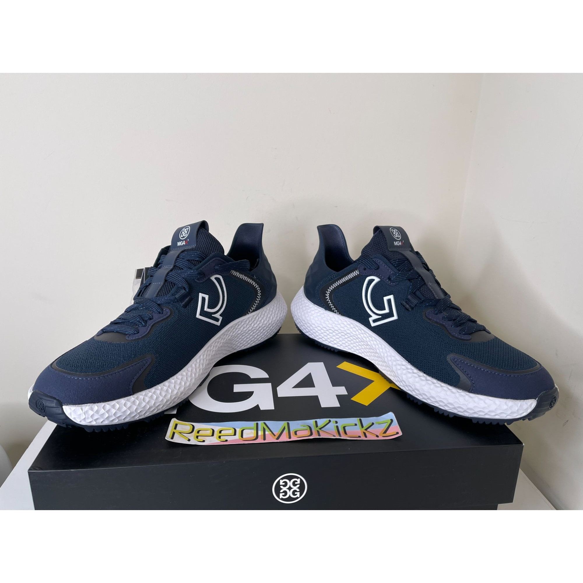 G/FORE G/FORE MG4X2 KNIT CROSS TRAINER GOLF SHOES NAVY MENS 9.5US Size US 9.5 / EU 42-43 - 3 Thumbnail