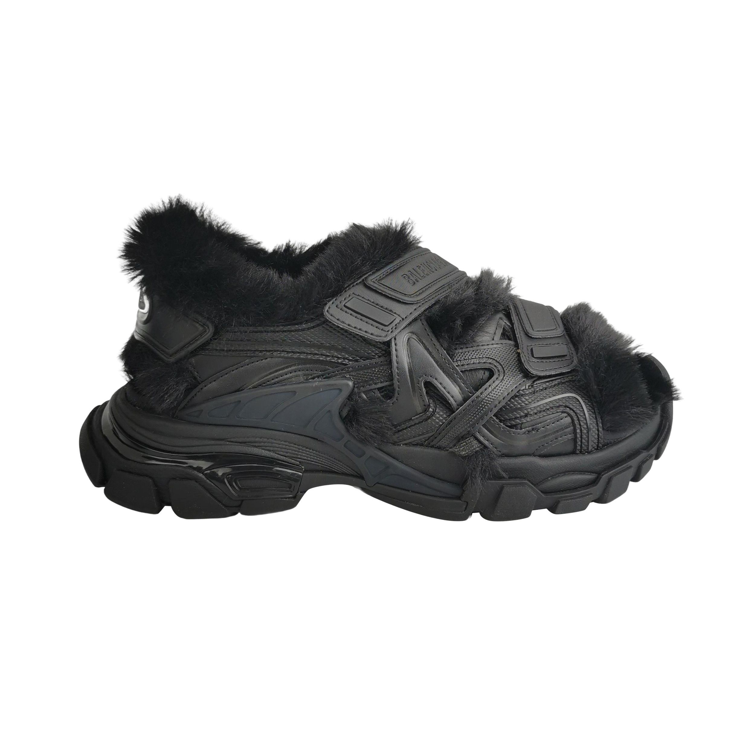 Balenciaga Balenciaga Faux Fur Track Sandals US 8 Size US 8 / EU 41 - 1 Thumbnail
