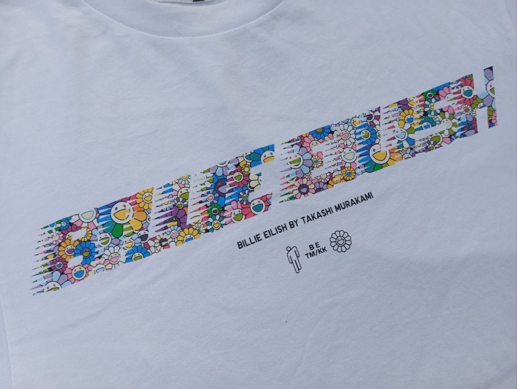 Uniqlo Billie Eilish x Takashi Murakami Tshirt singer designer 🎌 Size US L / EU 52-54 / 3 - 1 Thumbnail