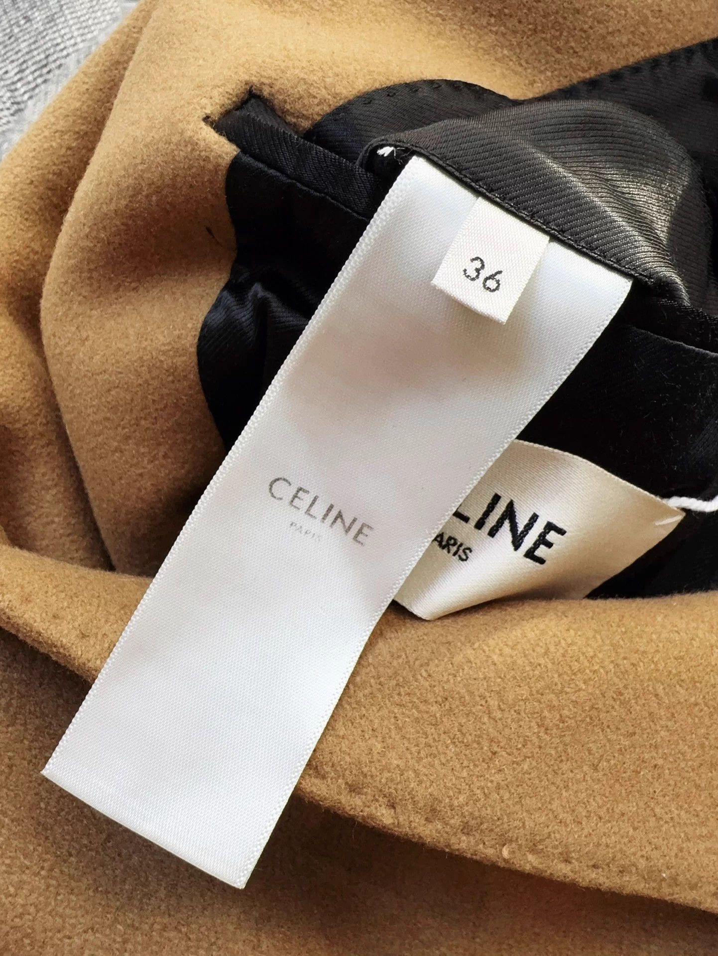 Celine Celine Khaki Double Breasted Wool Coat 36 Size XS / US 0-2 / IT 36-38 - 7 Thumbnail
