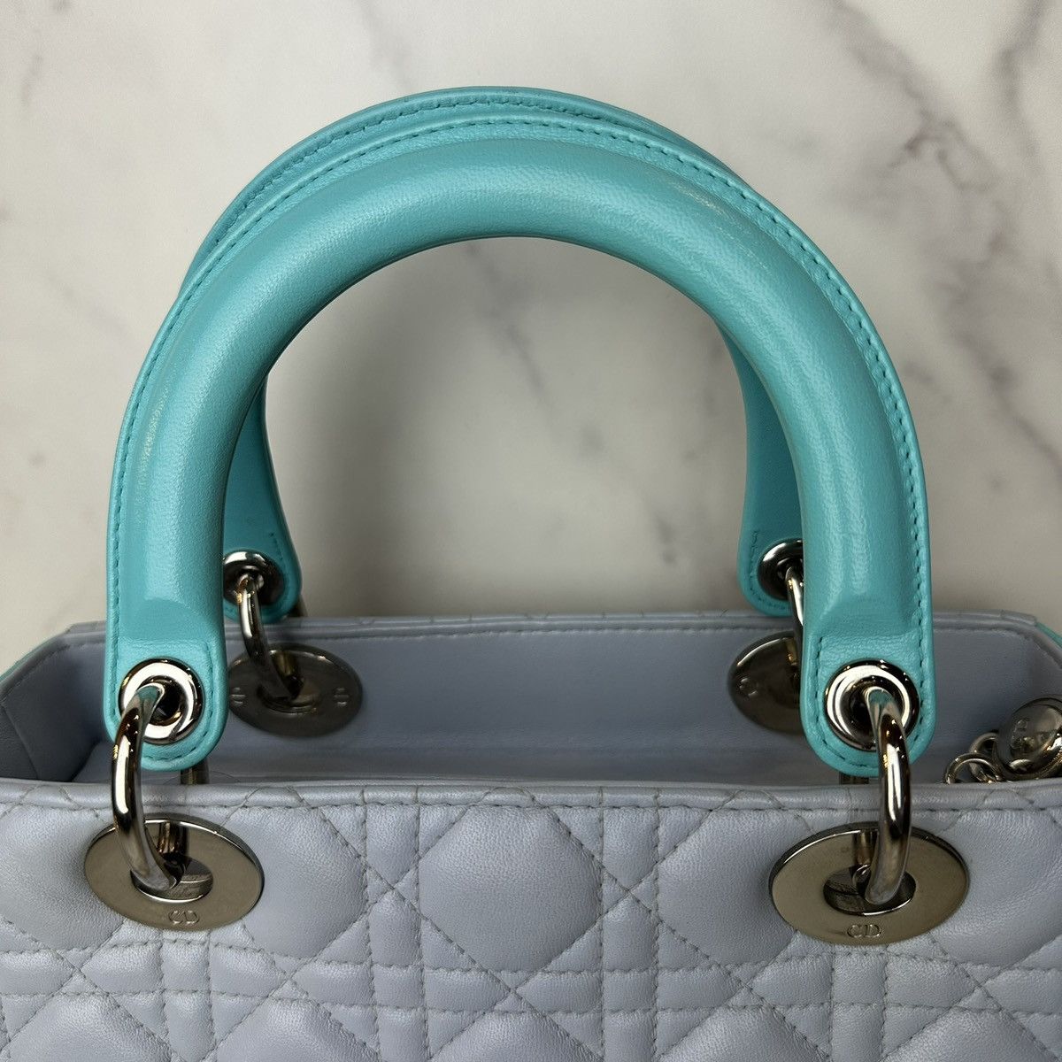 Dior Christian Dior Lambskin Cannage Medium Bi-Color Lady Dior Size ONE SIZE - 4 Thumbnail