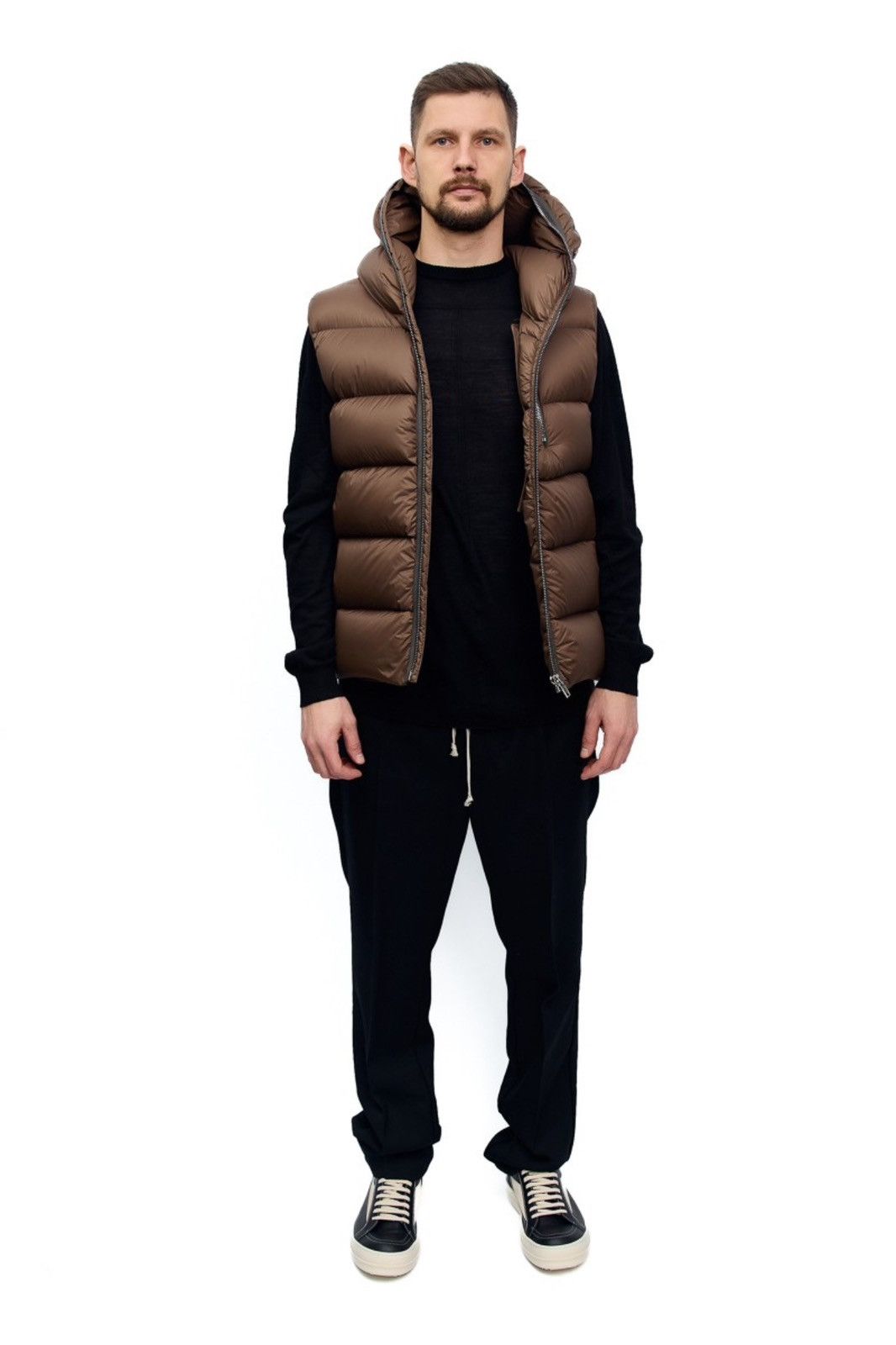 Rick Owens Last Rick Owens Quilted Recycled-Shell Hooded Down Gilet Size US S / EU 44-46 / 1 - 2 Thumbnail