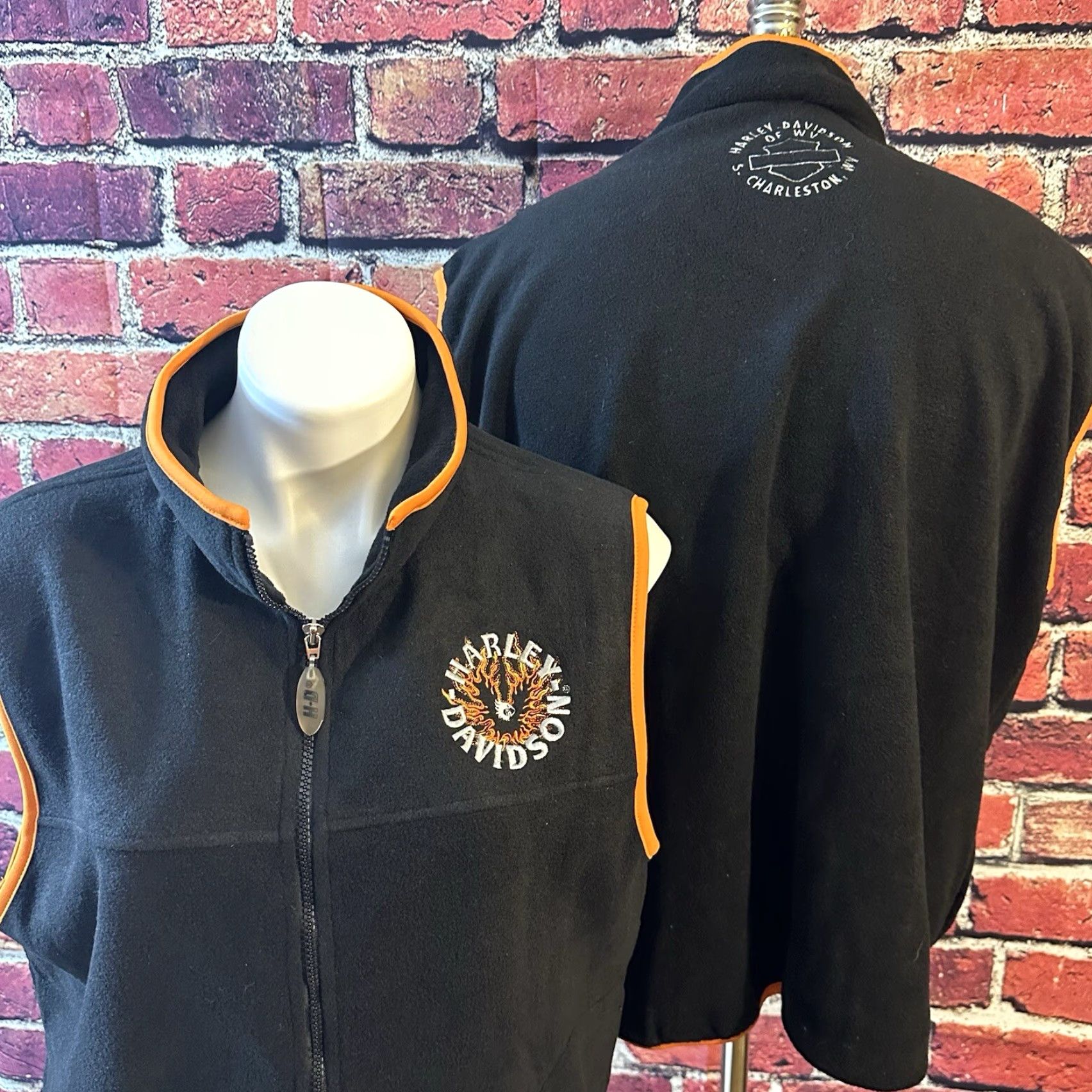 Harley Davidson Harley-Davidson Motorcycle Vest Unisex Adults XL His Hers Matching M Size US XL / EU 56 / 4 - 4 Thumbnail