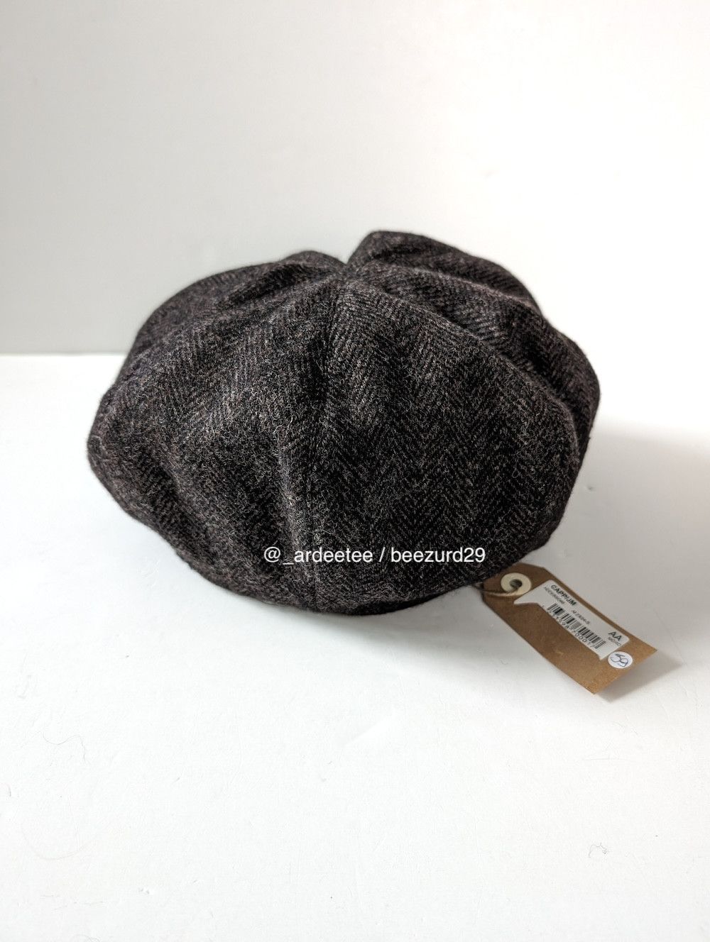 Archivio J.M. Ribot *NEW* ENGLISH VINTAGE WOOL LEATHER BRIM HAT Size ONE SIZE - 2 Thumbnail