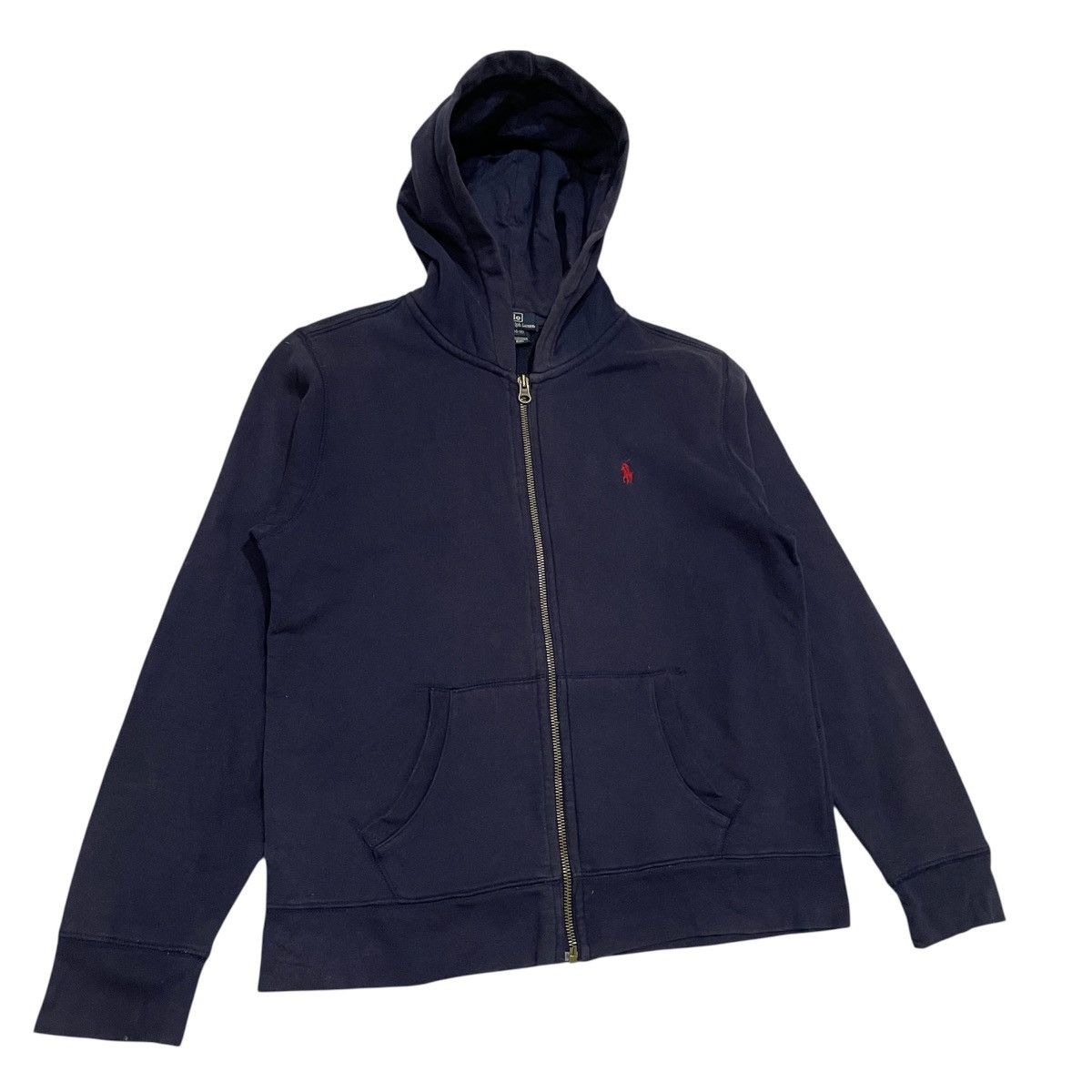 Polo Ralph Lauren Vintage Polo Ralph Lauren Zip Up Hoodie Navy Blue Boys Size US S / EU 44-46 / 1 - 3 Thumbnail