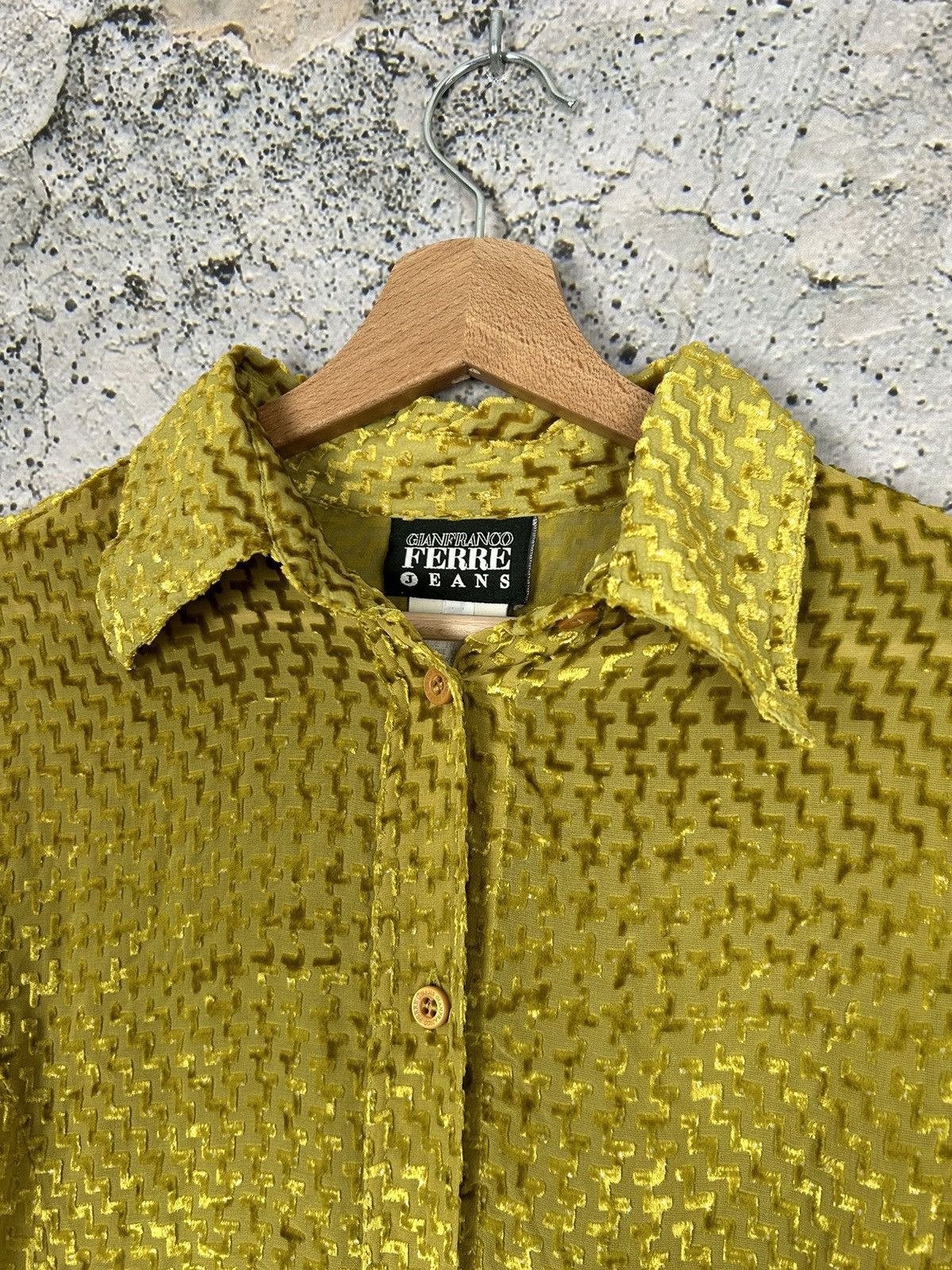 Gianfranco Ferre Vintage Gianfranco Ferre Jeans Rare Avantgarde Shirt 90s Size US L / EU 52-54 / 3 - 3 Thumbnail