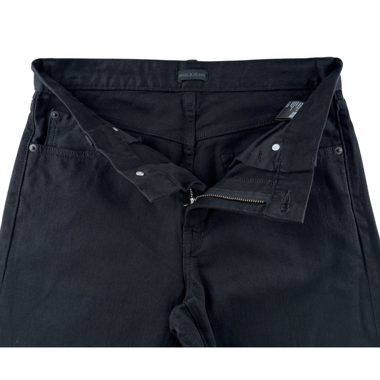 Uniqlo Uniqlo Black Slim Straight Selvedge Jeans 30 x 29 Size US 30 / EU 46 - 3 Thumbnail