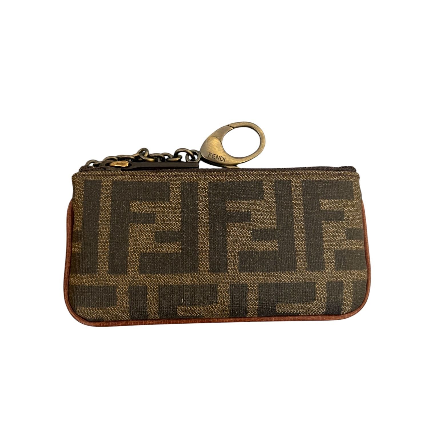 Fendi Fendi Zucca Tobacco Key Ring Coin Wallet Size ONE SIZE - 3 Thumbnail