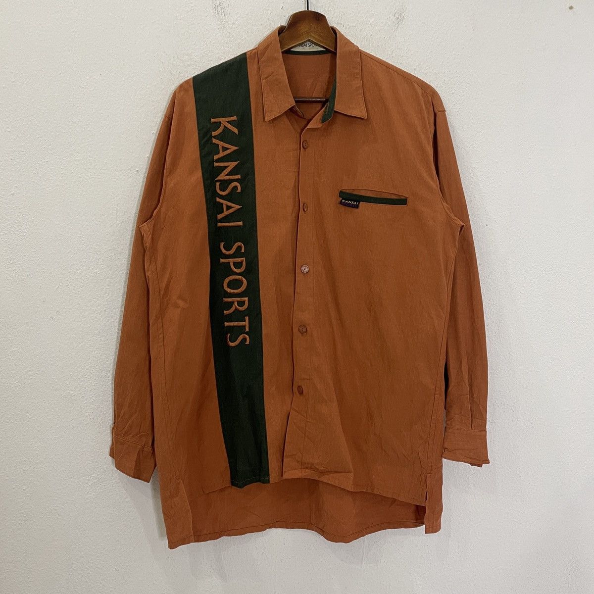 Kansai Yamamoto Vintage Kansai Yamamoto Sports Embroidery Big Logo Tee Size US L / EU 52-54 / 3 - 1 Thumbnail