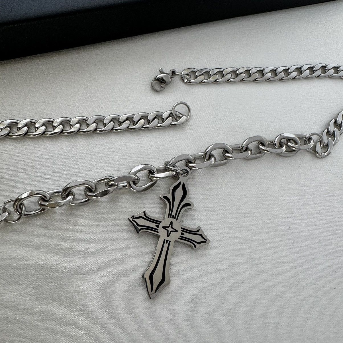 Other Cross Pendant Necklace for Men Women,Hip Hop Unisex Style Size ONE SIZE - 4 Thumbnail