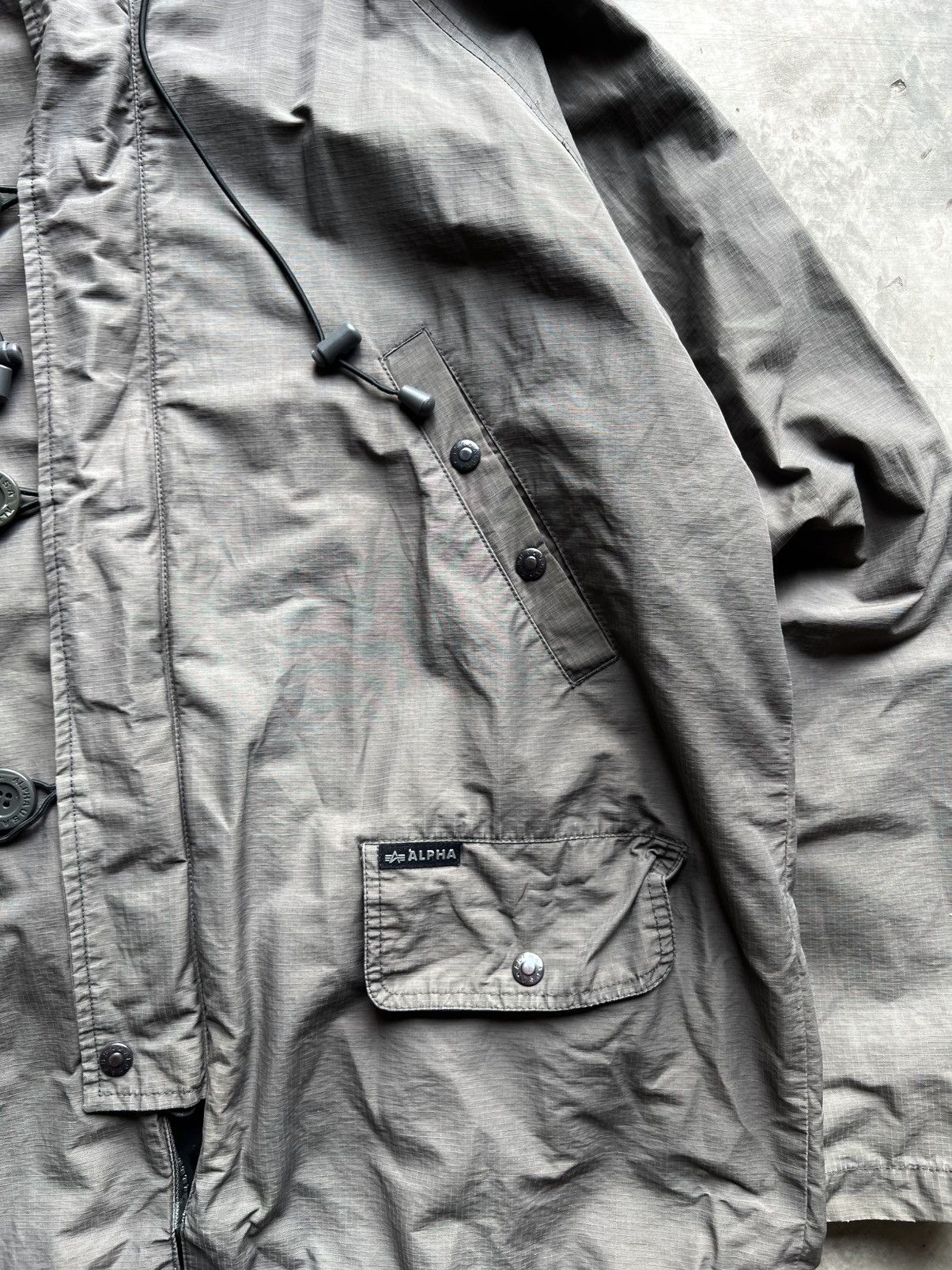 Alpha Industries Vintage Faded Alpha Industries Military Parka Jacket Size US L / EU 52-54 / 3 - 10 Thumbnail