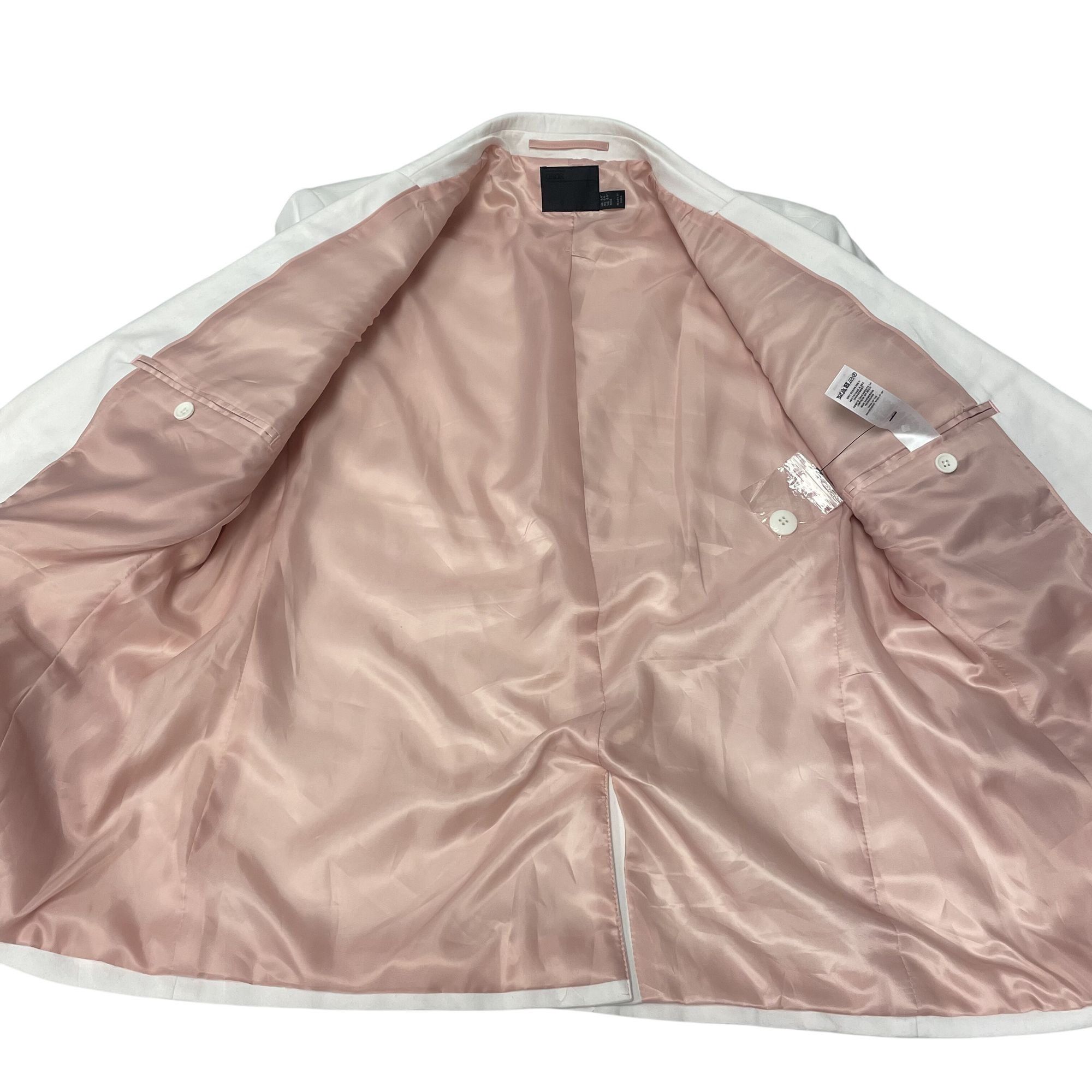 Asos Asos MODERN FIT White Sport Coat 50's Style Jacket TRO Size 38R - 5 Thumbnail