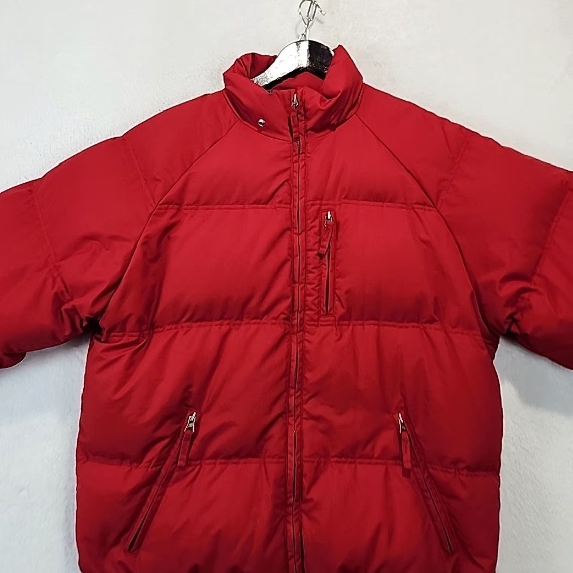 Old Navy Old Navy Puffer Jacket Men's M Red Quilted Down Full Zip Gorpcore Size US M / EU 48-50 / 2 - 2 Thumbnail