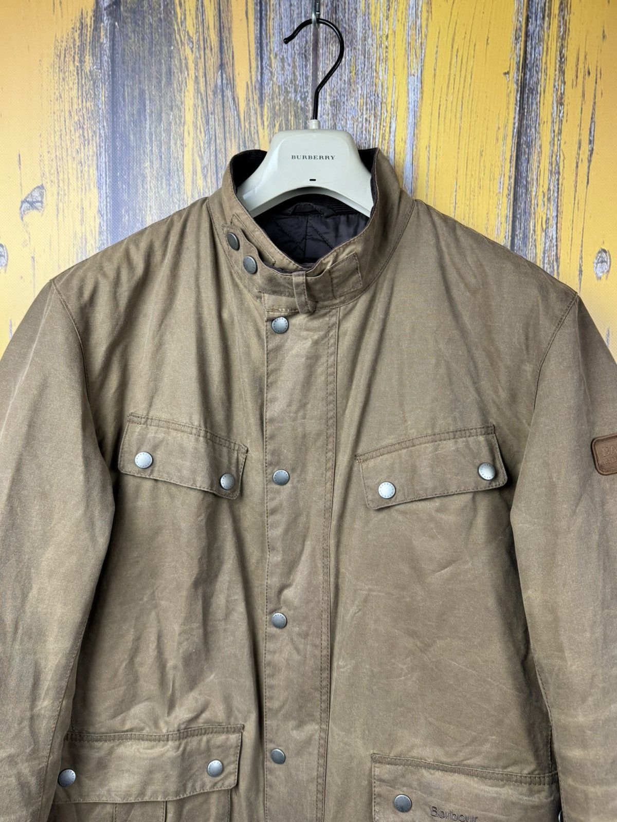 Barbour Barbour Vintage Wax Duke Jacket Bomber Moto Size L Size US L / EU 52-54 / 3 - 14 Thumbnail