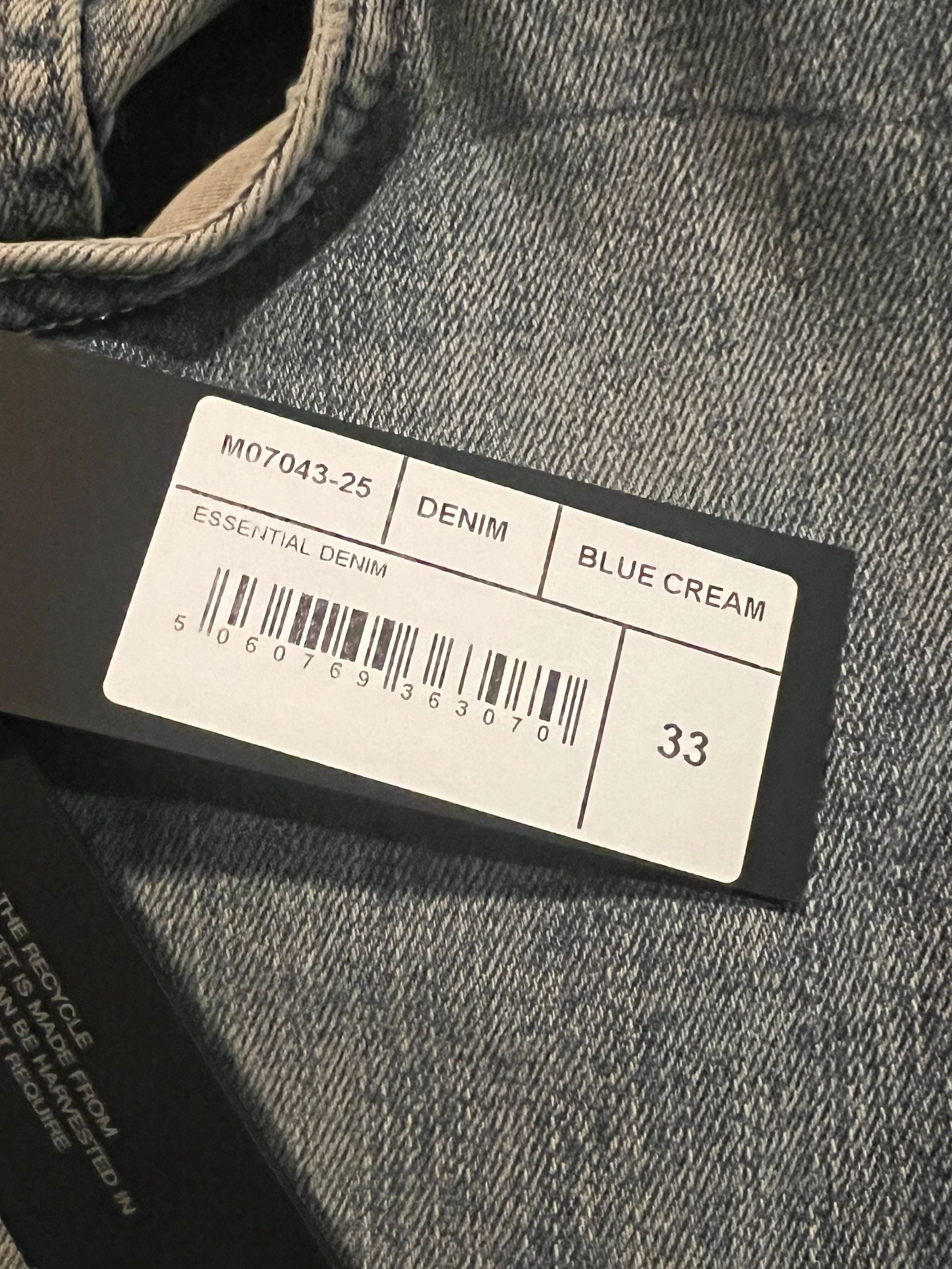 Represent Clo. Represent Clo Blue Cream Denim Jeans Size 33 Waist Size US 33 - 4 Thumbnail