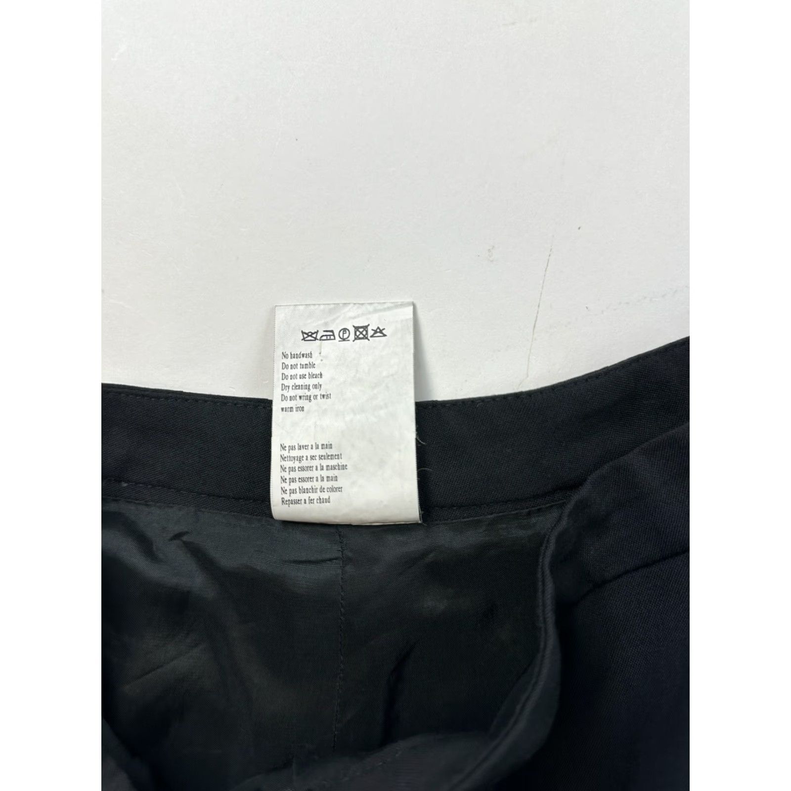 Vintage Olsen Dress Pants Women’s 6 Black Wool Blend - Dress Pants Black Women’s 6 Olsen Zip Pockets 28 Inseam Knit Stretch Retro City - Womens Size 28" / US 6 / IT 42 - 4 Thumbnail