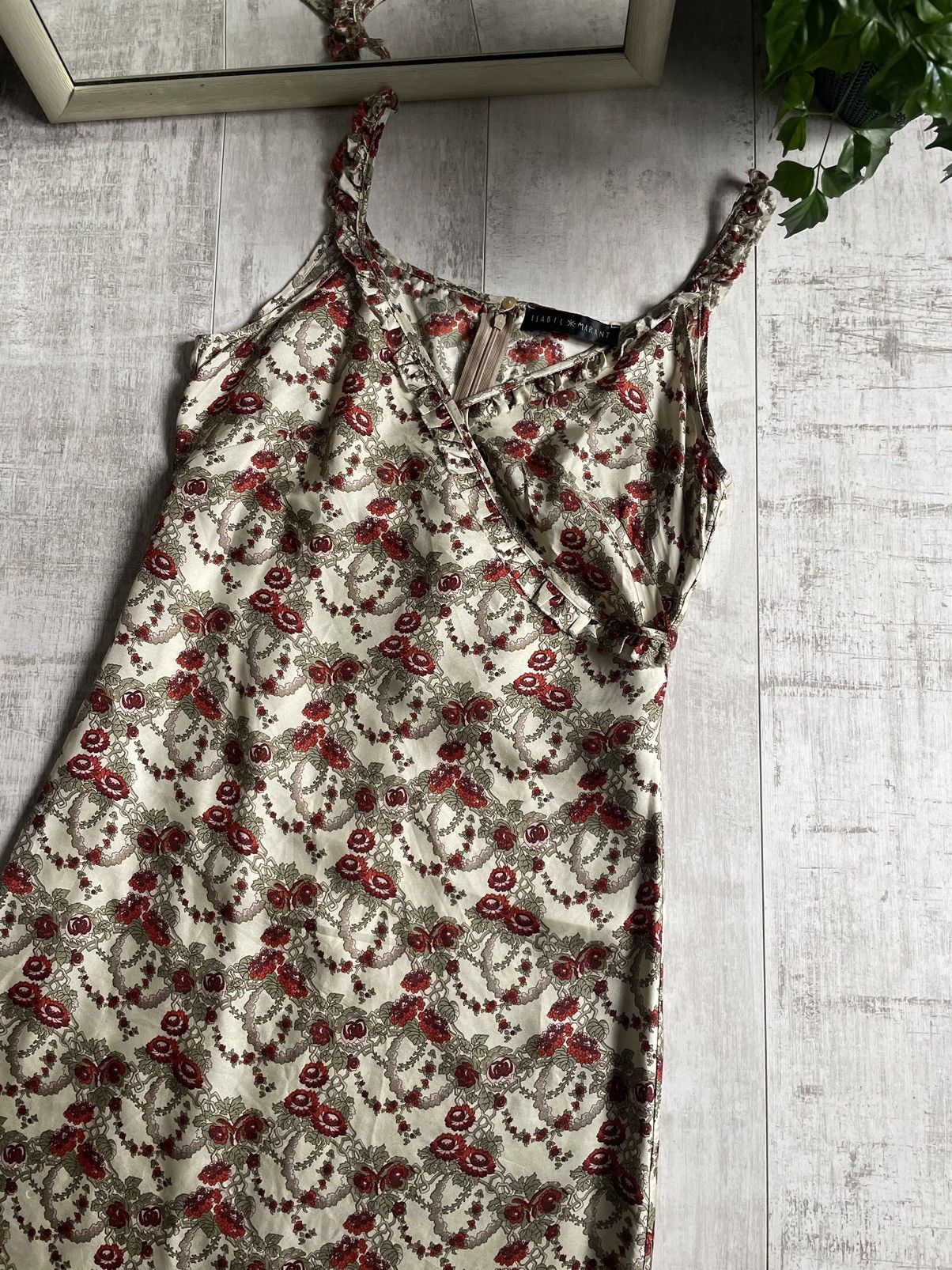 Designer × Isabel Marant 🌺RARE🌺 Isabel Marant Flora Vintage Dress Archive Red Flower Size M / US 6-8 / IT 42-44 - 3 Thumbnail